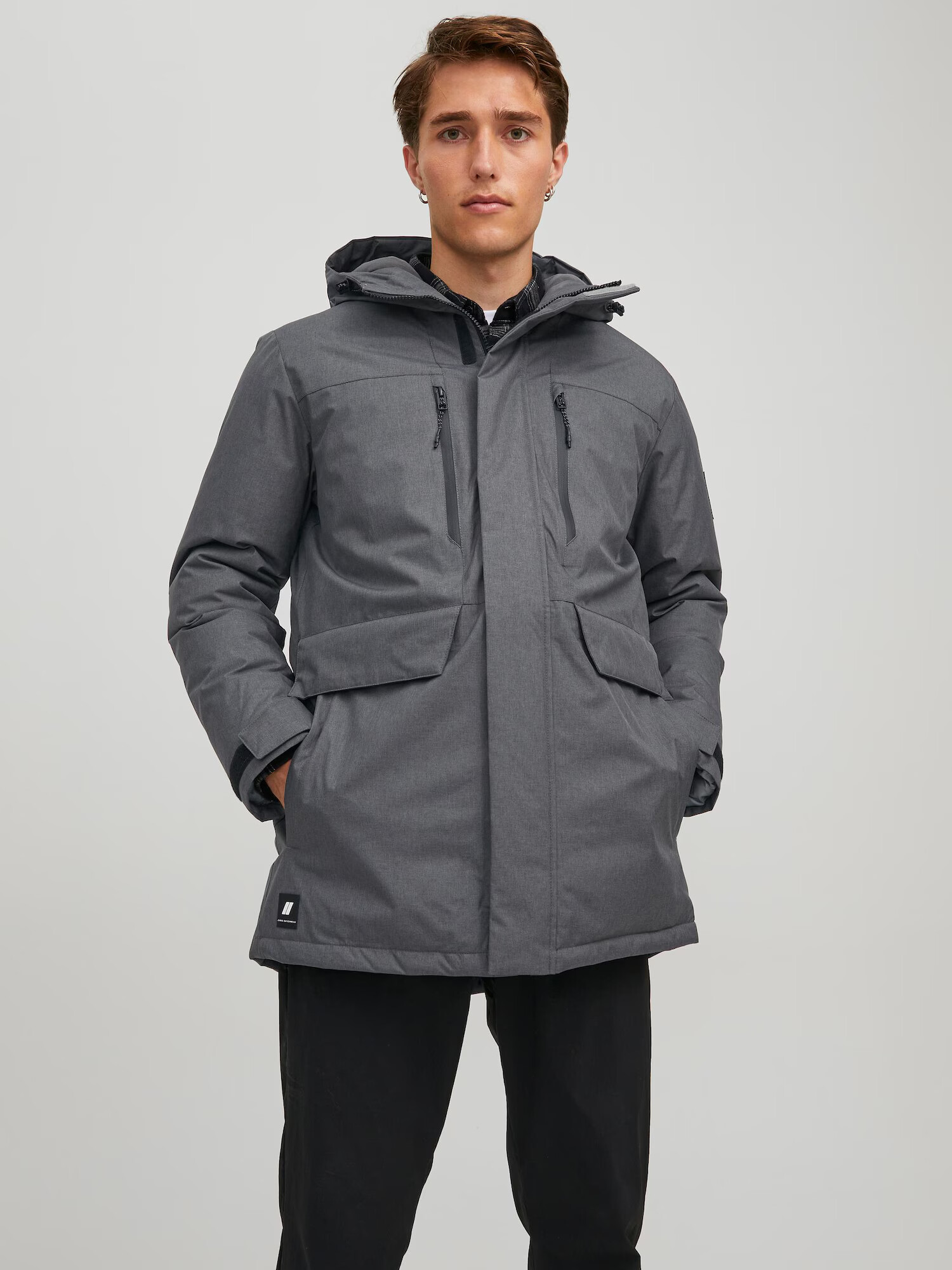 JACK & JONES Parka de primăvară-toamnă 'Bach' gri bazalt - Pled.ro