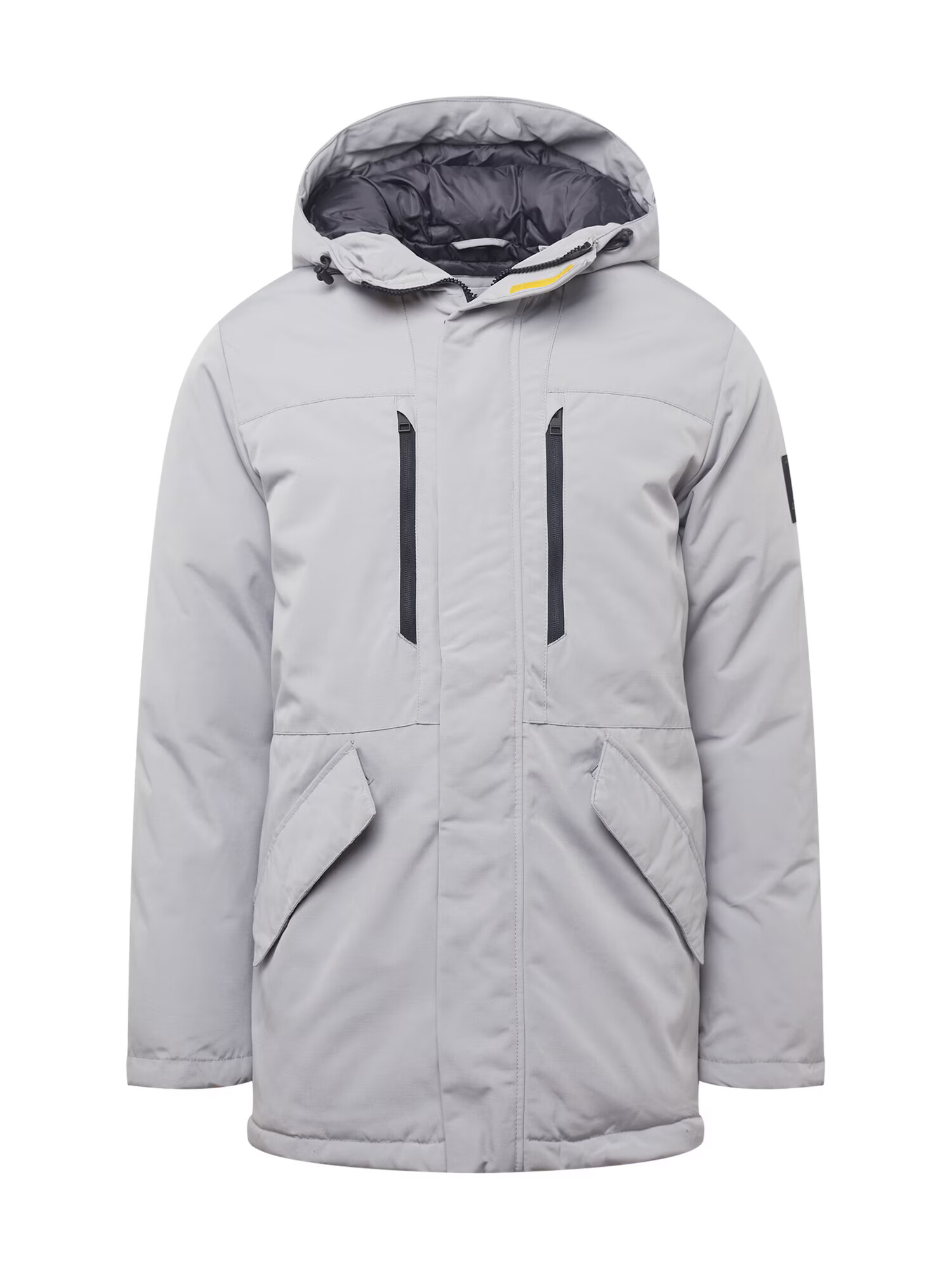 JACK & JONES Parka de primăvară-toamnă 'BACH' gri deschis / negru - Pled.ro