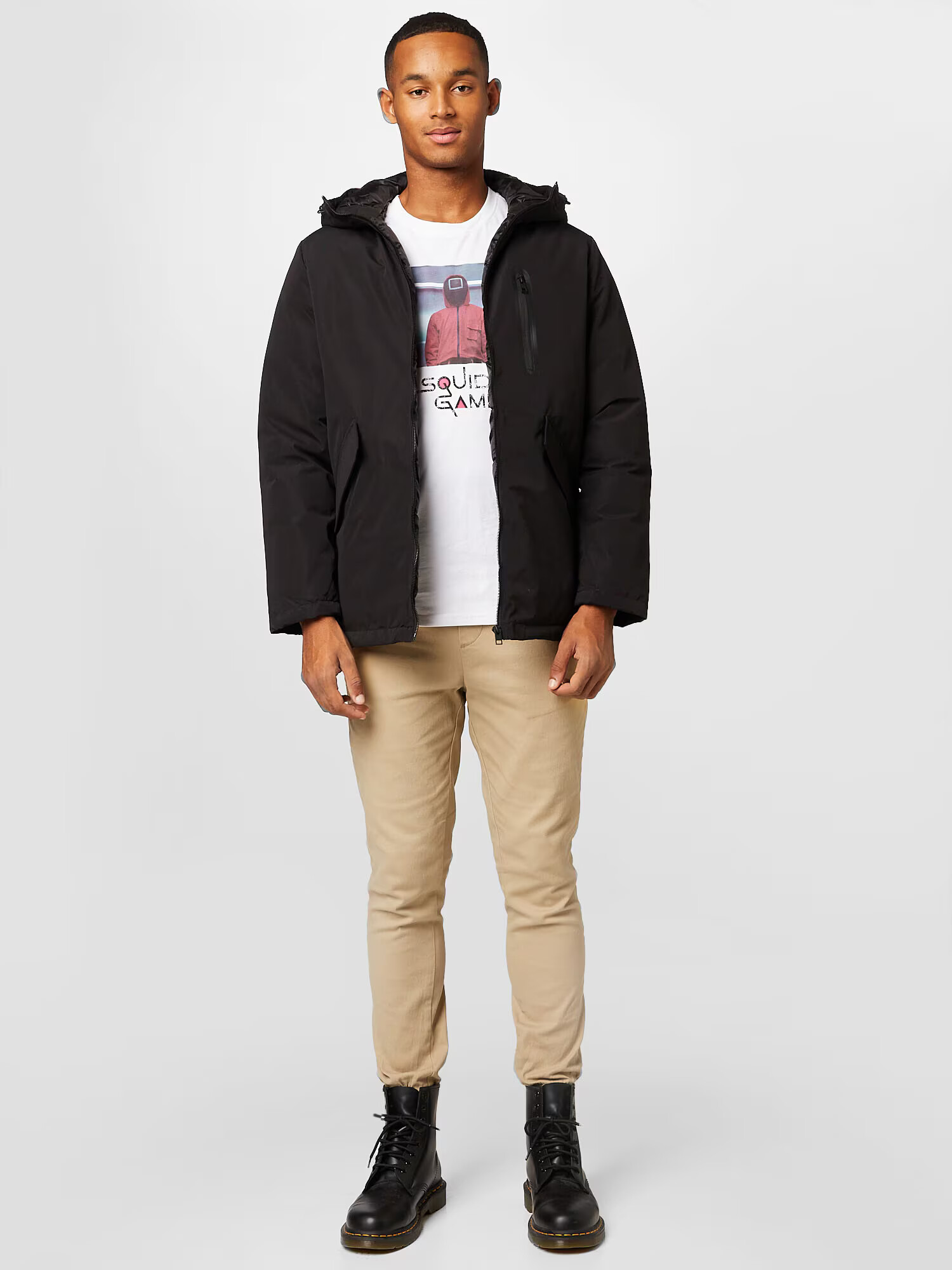 JACK & JONES Parka de primăvară-toamnă negru - Pled.ro