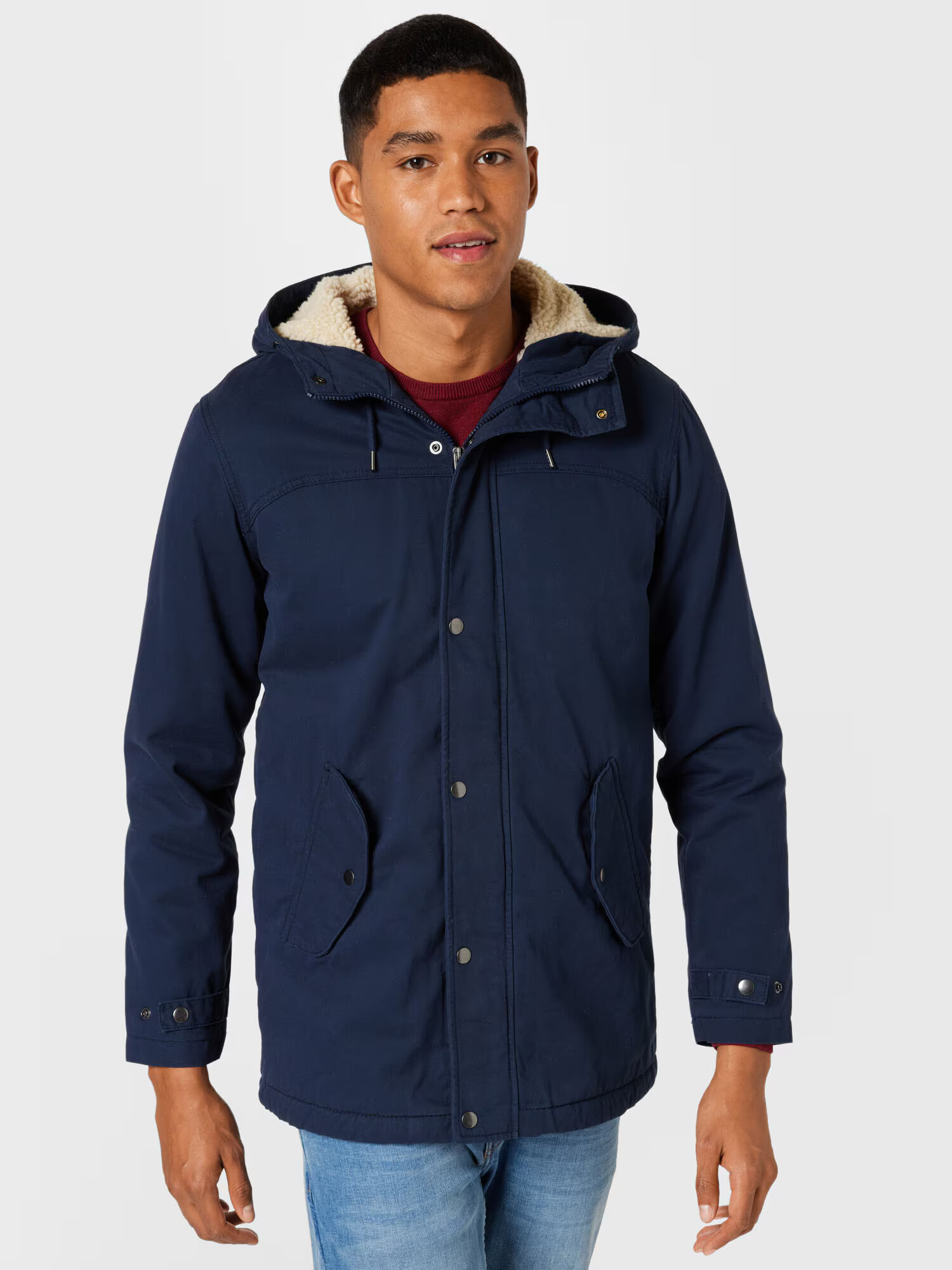 JACK & JONES Parka de primăvară-toamnă 'State' bleumarin - Pled.ro