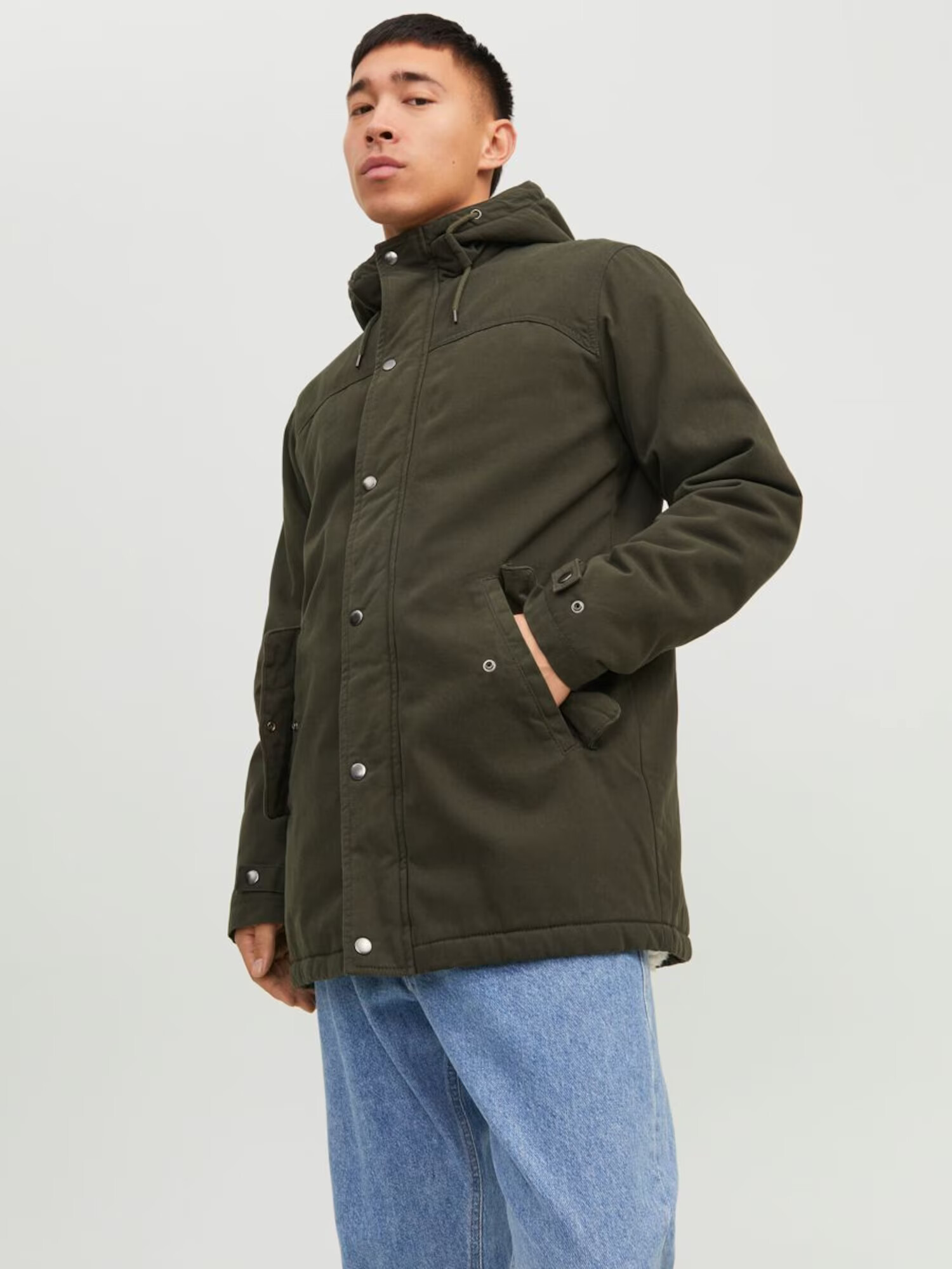 JACK & JONES Parka de primăvară-toamnă 'State' kaki - Pled.ro