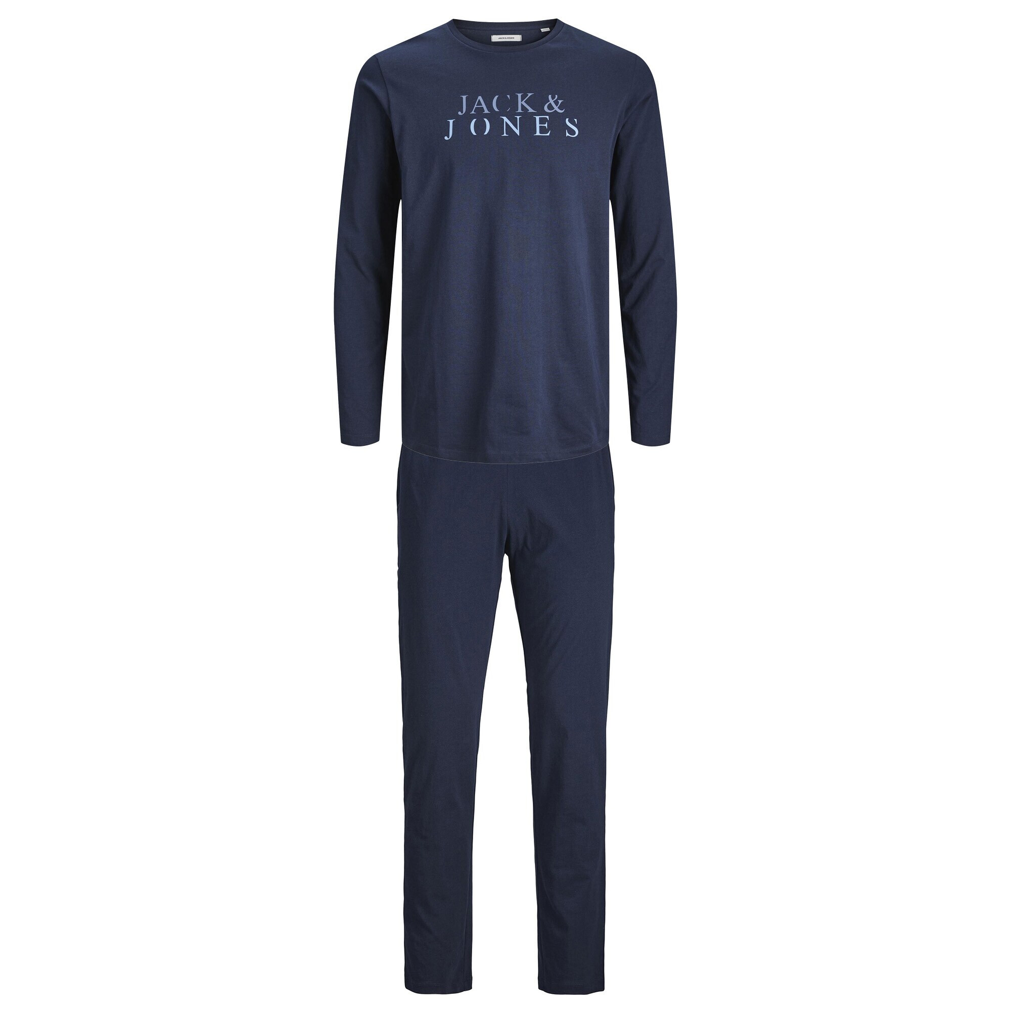 JACK & JONES Pijama lungă 'Alex' bleumarin / albastru pastel - Pled.ro