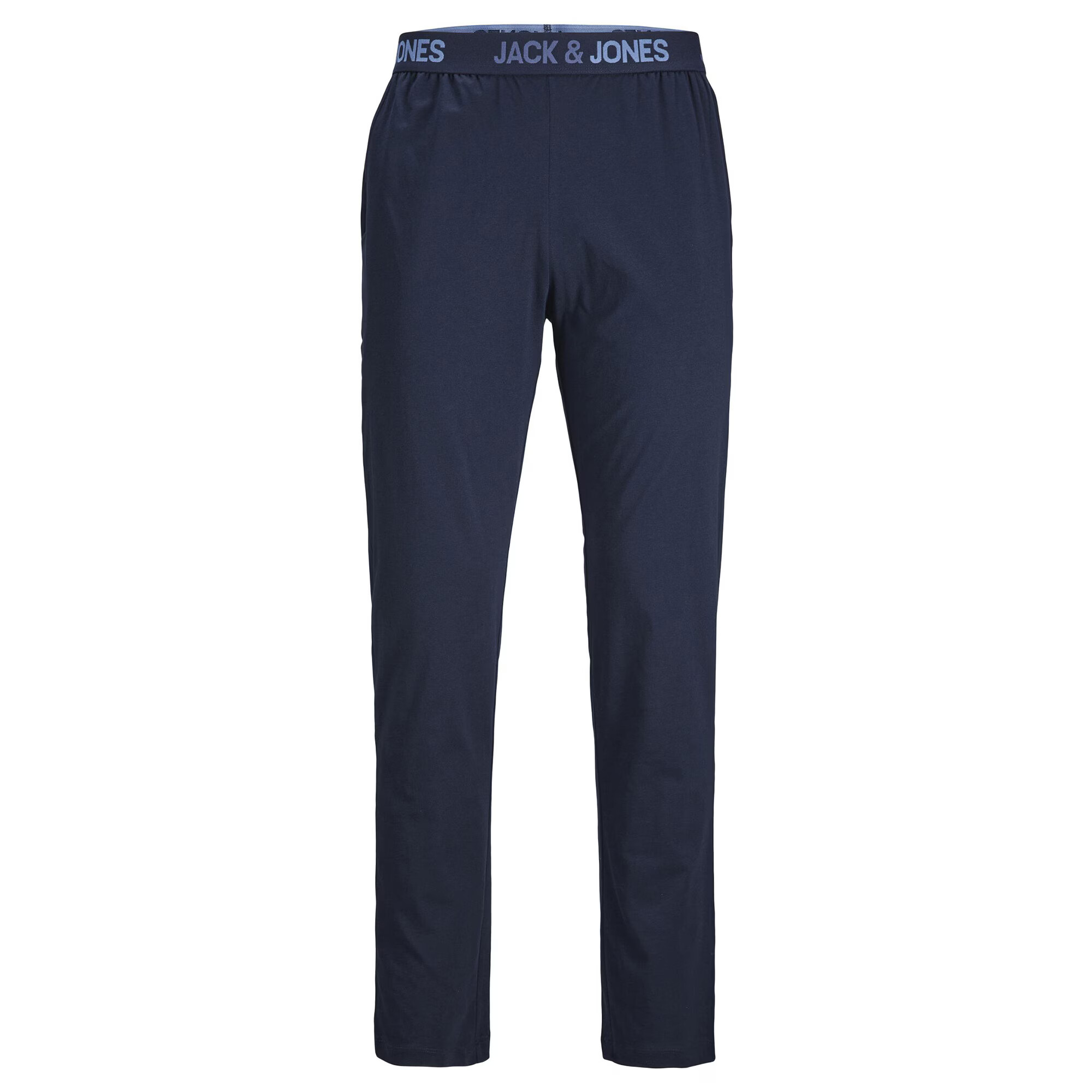 JACK & JONES Pijama lungă 'Alex' bleumarin / albastru pastel / alb - Pled.ro