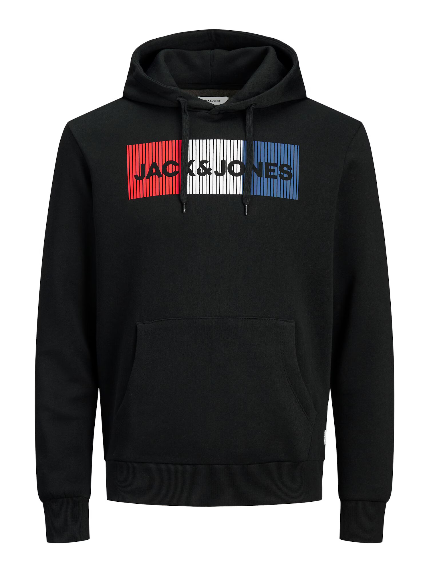 Jack & Jones Plus Bluză de molton 'Ecorp' albastru / roșu / negru / alb - Pled.ro