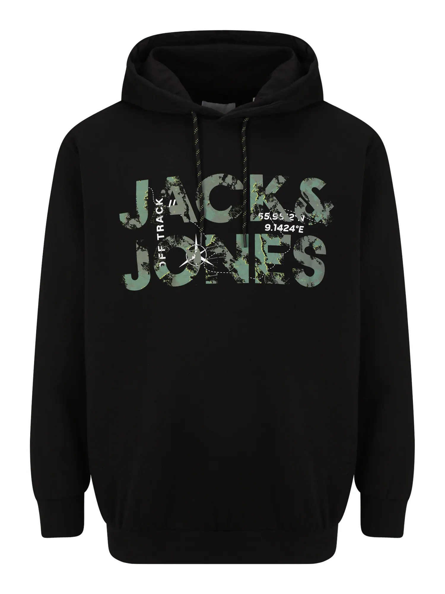 Jack & Jones Plus Bluză de molton galben / kaki / negru / alb - Pled.ro