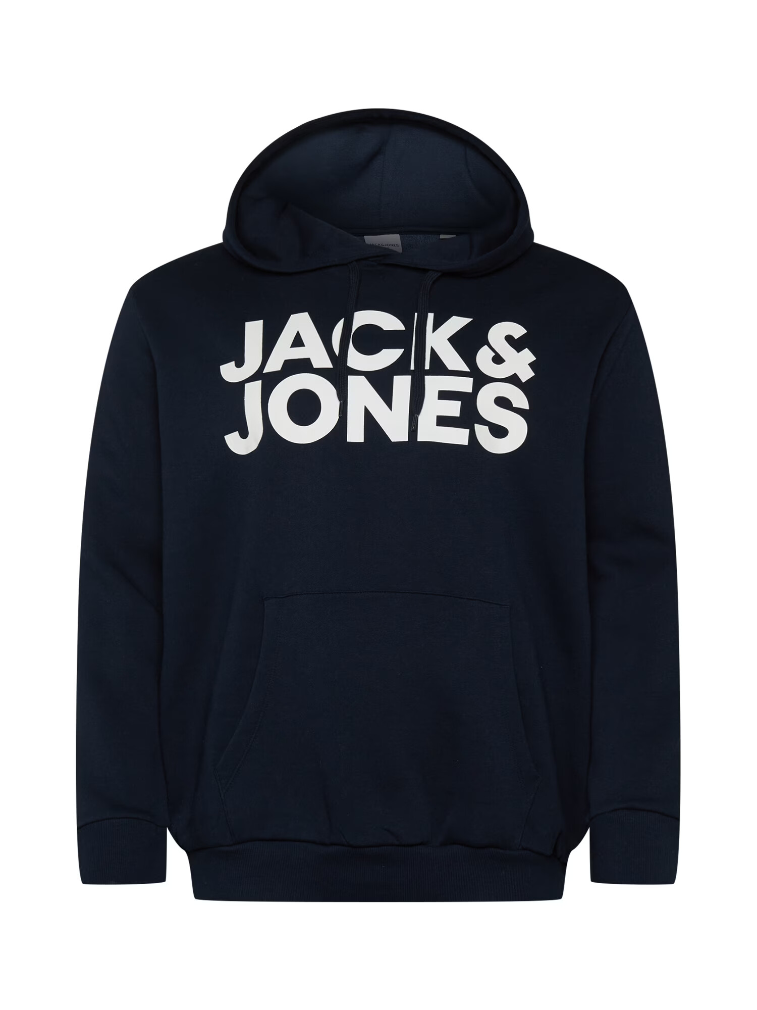 Jack & Jones Plus Bluză de molton 'JJECORP' albastru închis / alb - Pled.ro