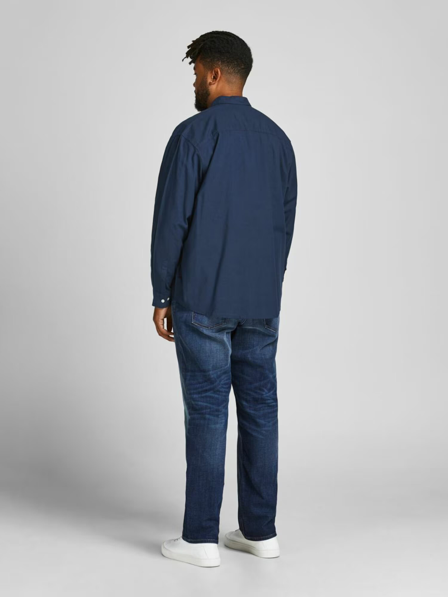 Jack & Jones Plus Cămașă 'Oxford' bleumarin - Pled.ro