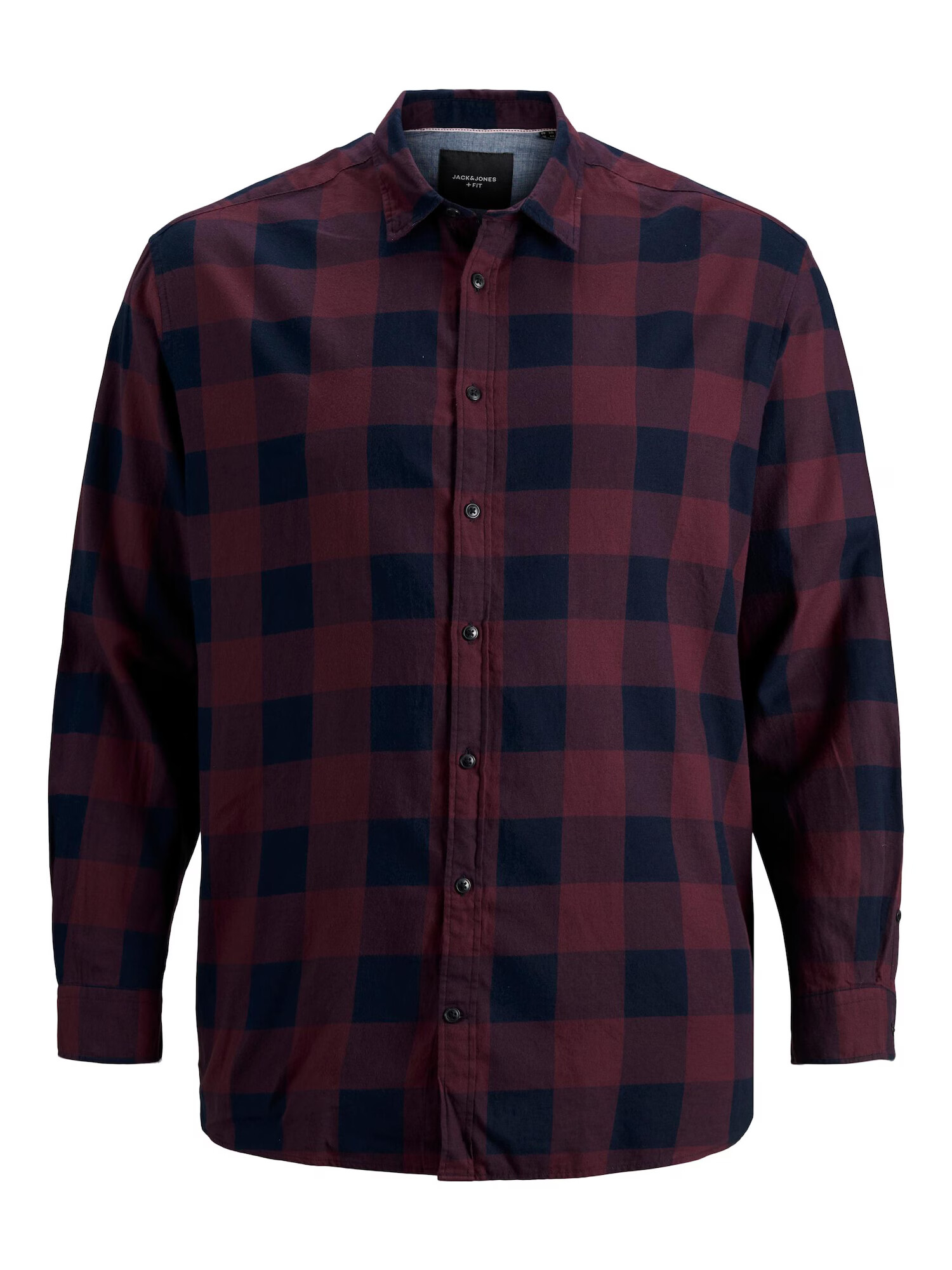 Jack & Jones Plus Cămașă 'Gingham' lila / negru - Pled.ro