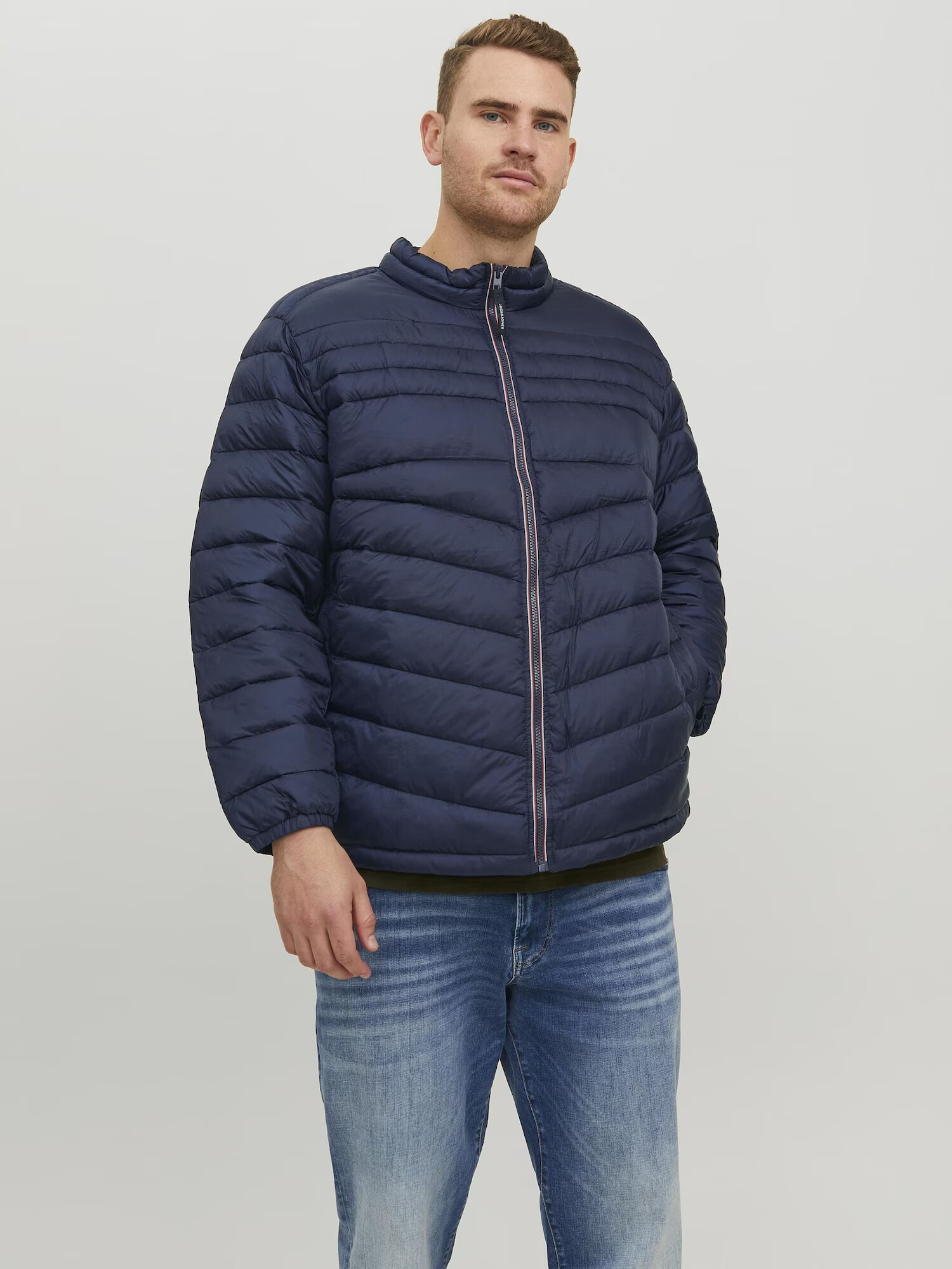 Jack & Jones Plus Geacă de primăvară-toamnă 'Hero' albastru închis - Pled.ro