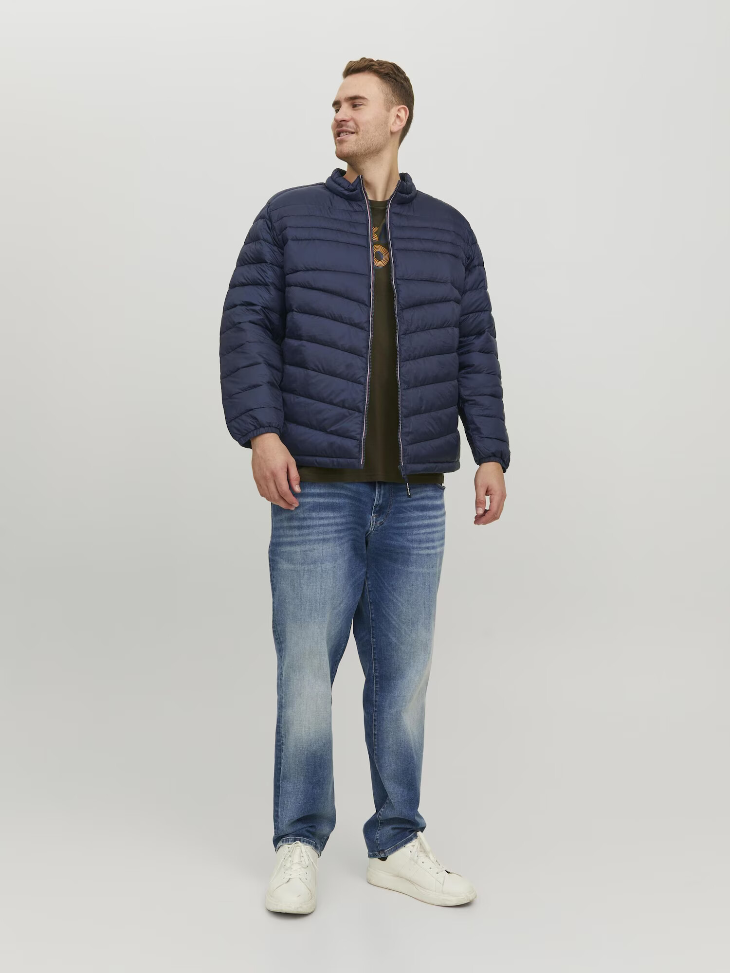 Jack & Jones Plus Geacă de primăvară-toamnă 'Hero' albastru închis - Pled.ro