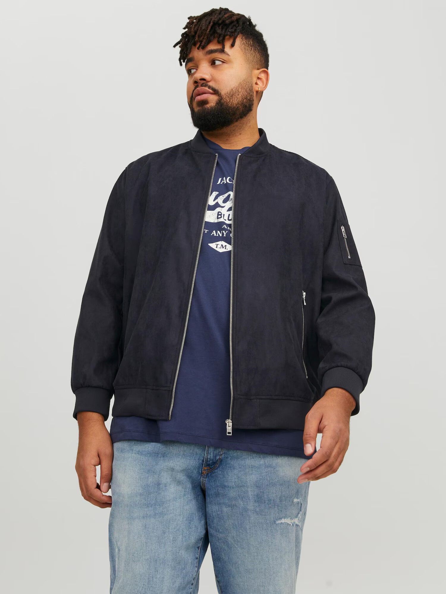 Jack & Jones Plus Geacă de primăvară-toamnă 'Rocky' negru - Pled.ro