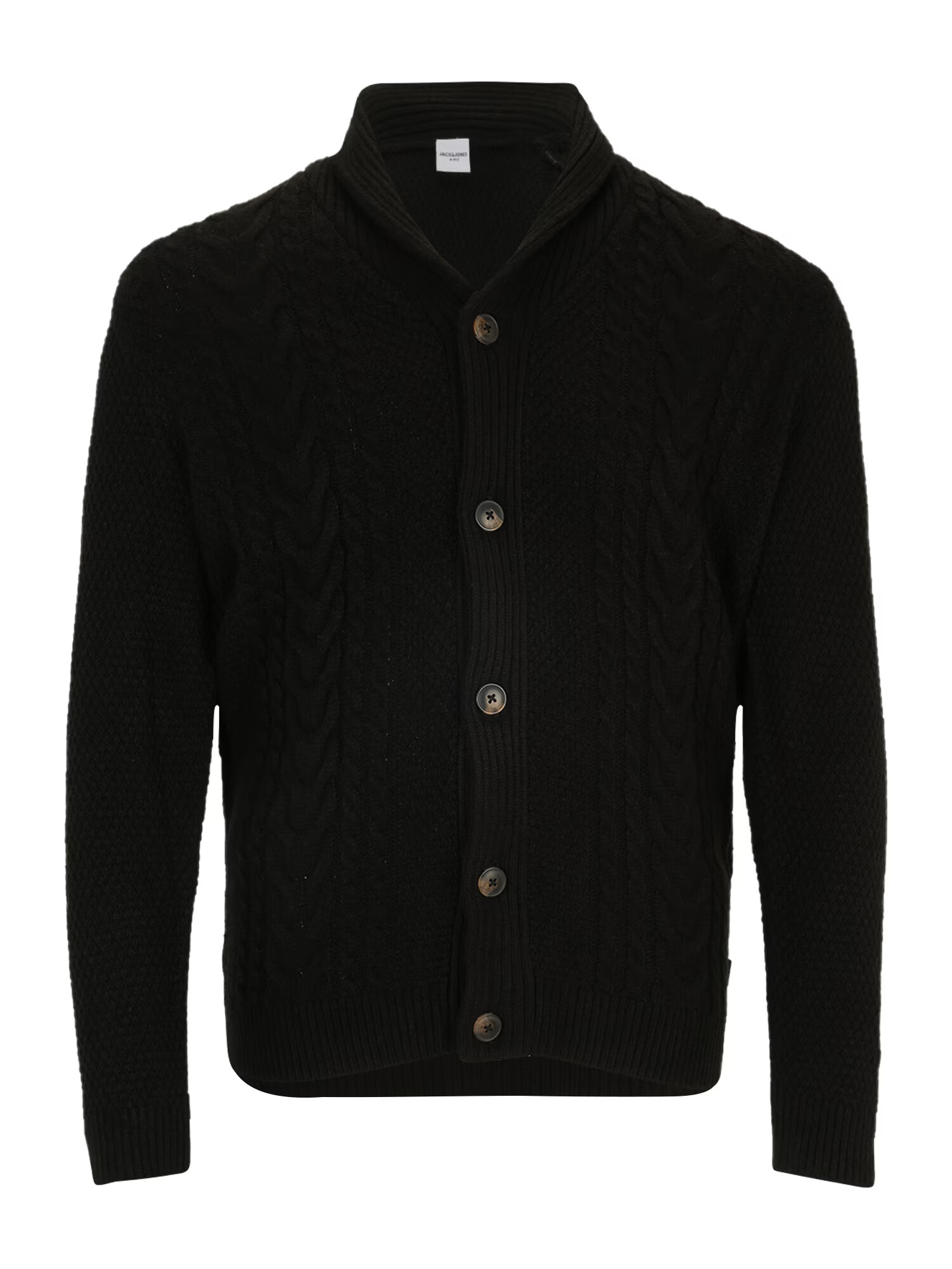 Jack & Jones Plus Geacă tricotată 'CRAIG' negru - Pled.ro