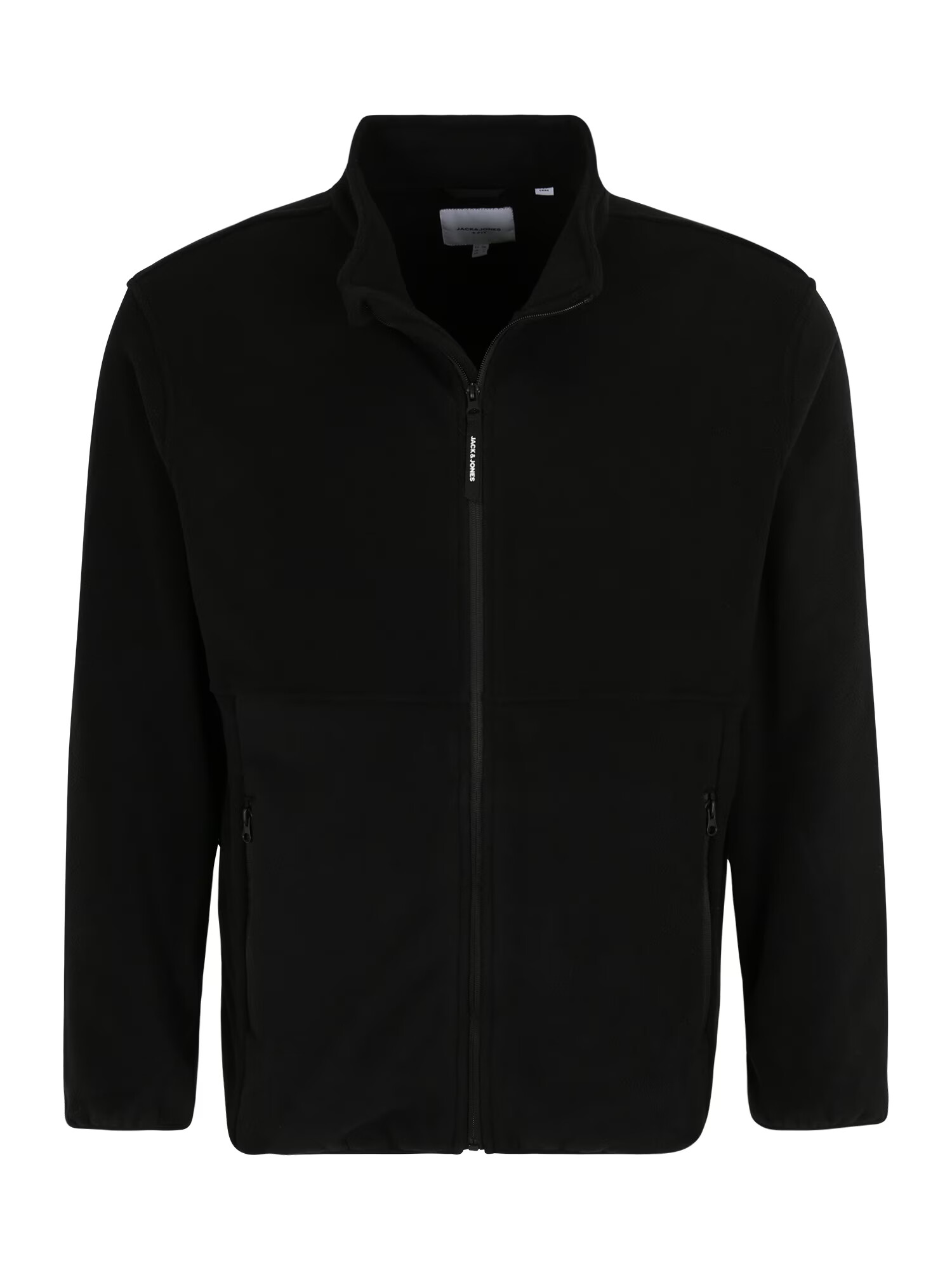 Jack & Jones Plus Jachetă fleece negru - Pled.ro