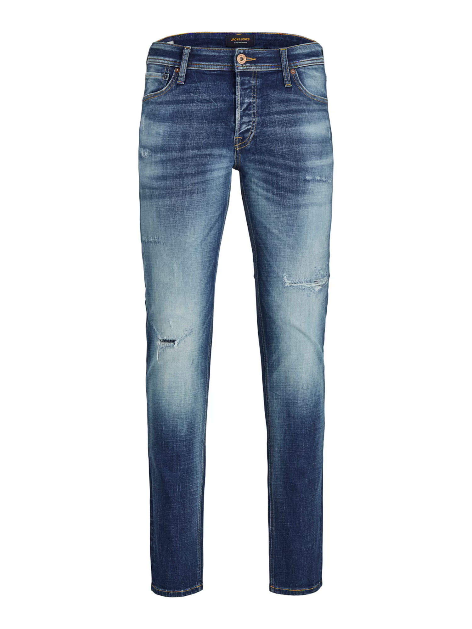 Jack & Jones Plus Jeans 'Glenn' albastru denim - Pled.ro