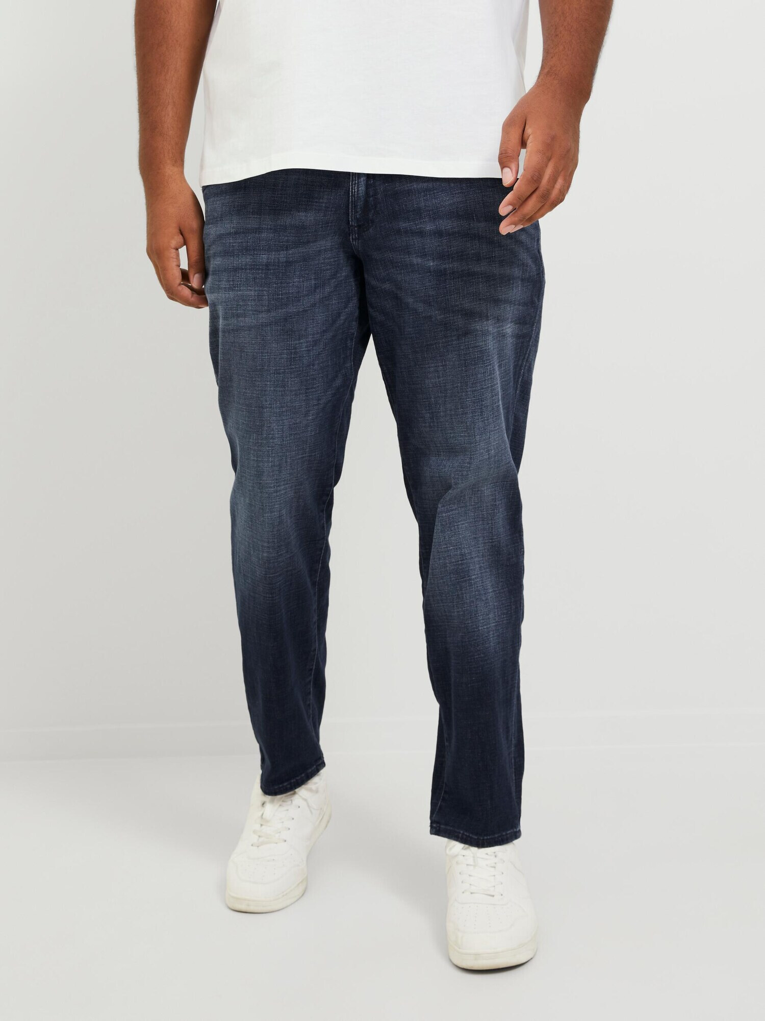 Jack & Jones Plus Jeans 'Glenn Fox' albastru închis - Pled.ro