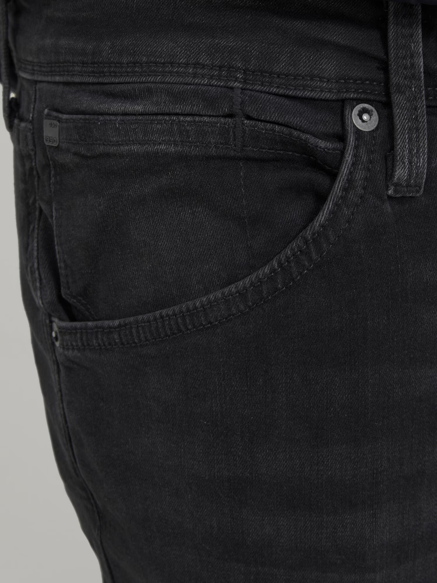 Jack & Jones Plus Jeans 'Glenn' negru denim - Pled.ro