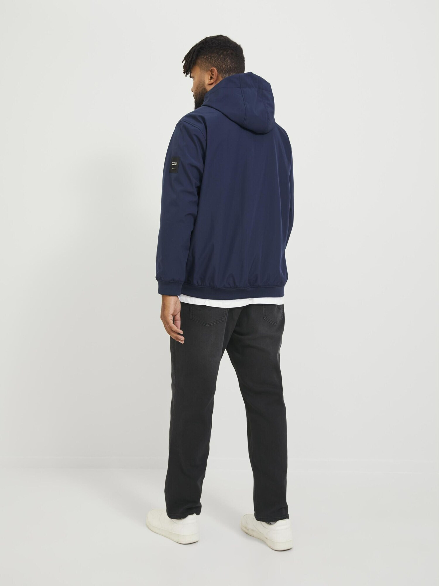 Jack & Jones Plus Jeans 'MIKE' negru denim - Pled.ro