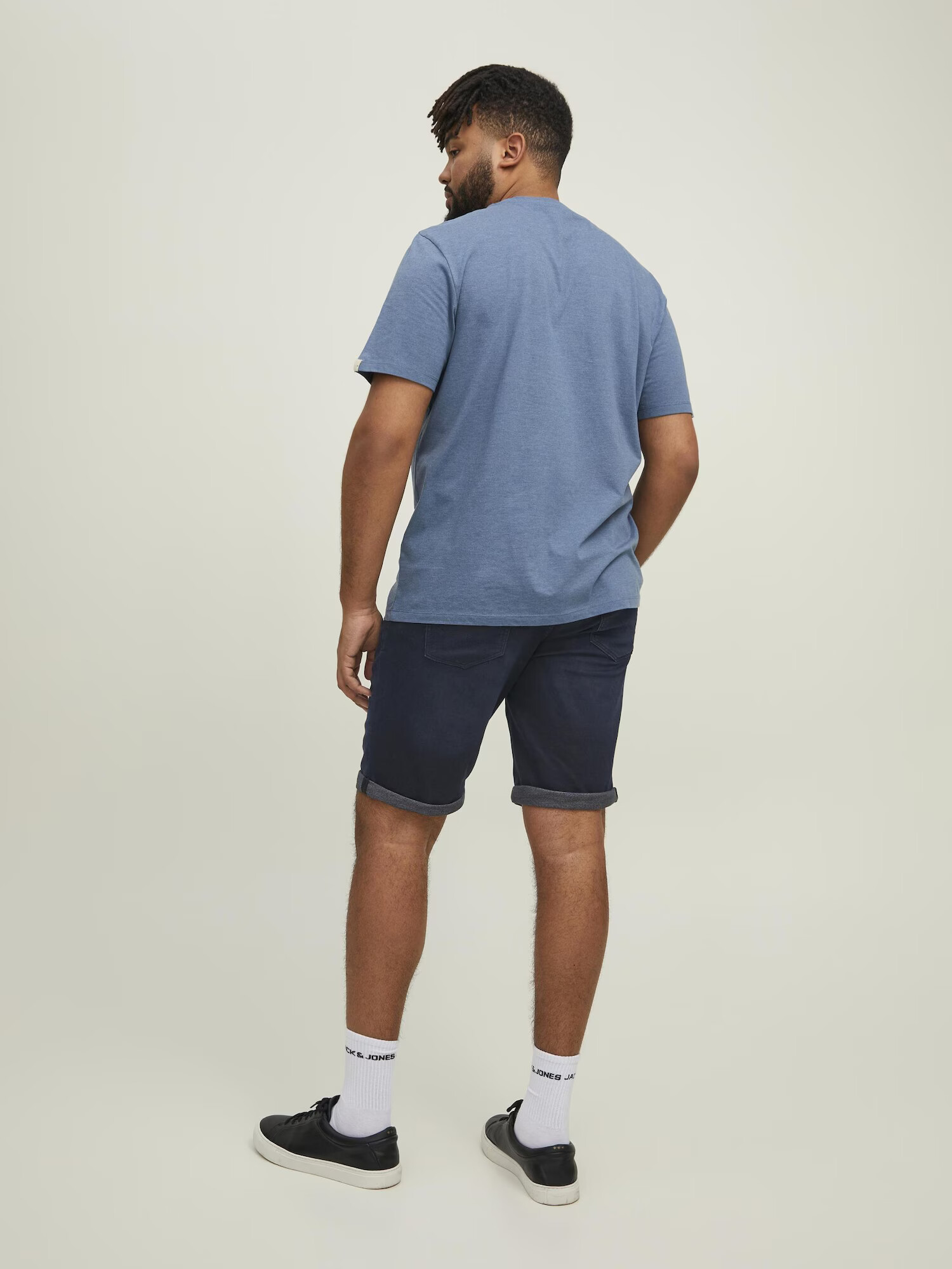 Jack & Jones Plus Jeans 'RICK' albastru închis - Pled.ro