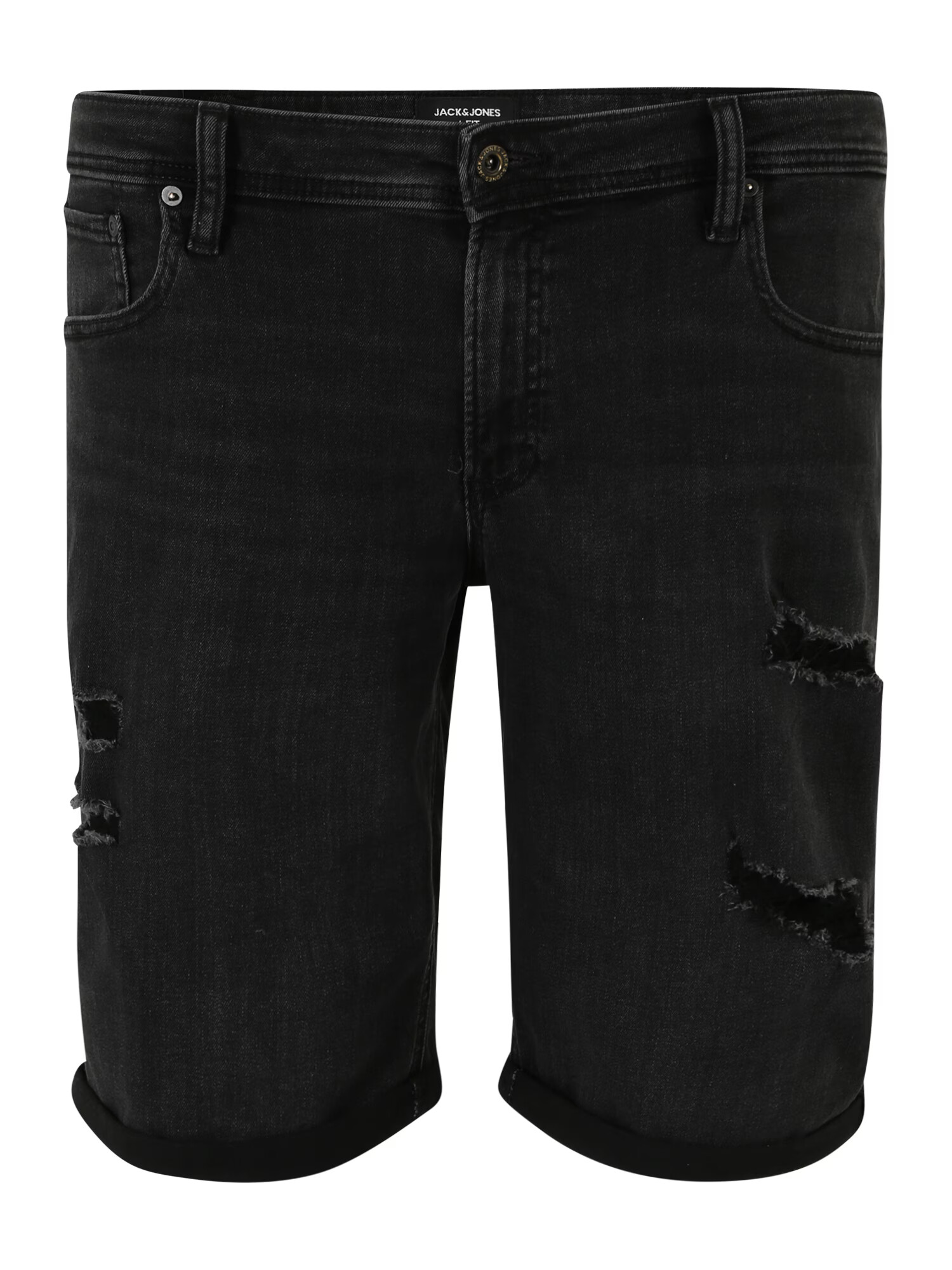 Jack & Jones Plus Jeans 'RICK' negru denim - Pled.ro