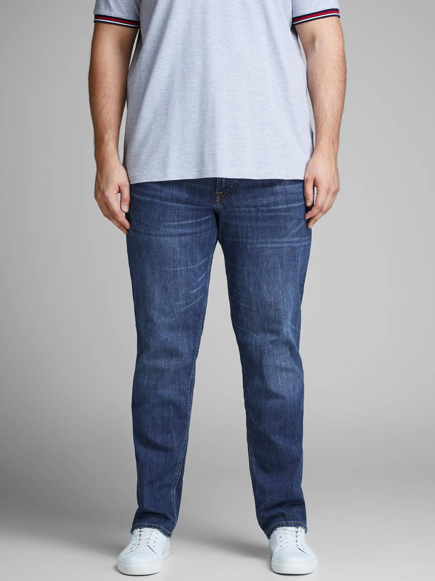 Jack & Jones Plus Jeans 'Tim' albastru denim - Pled.ro