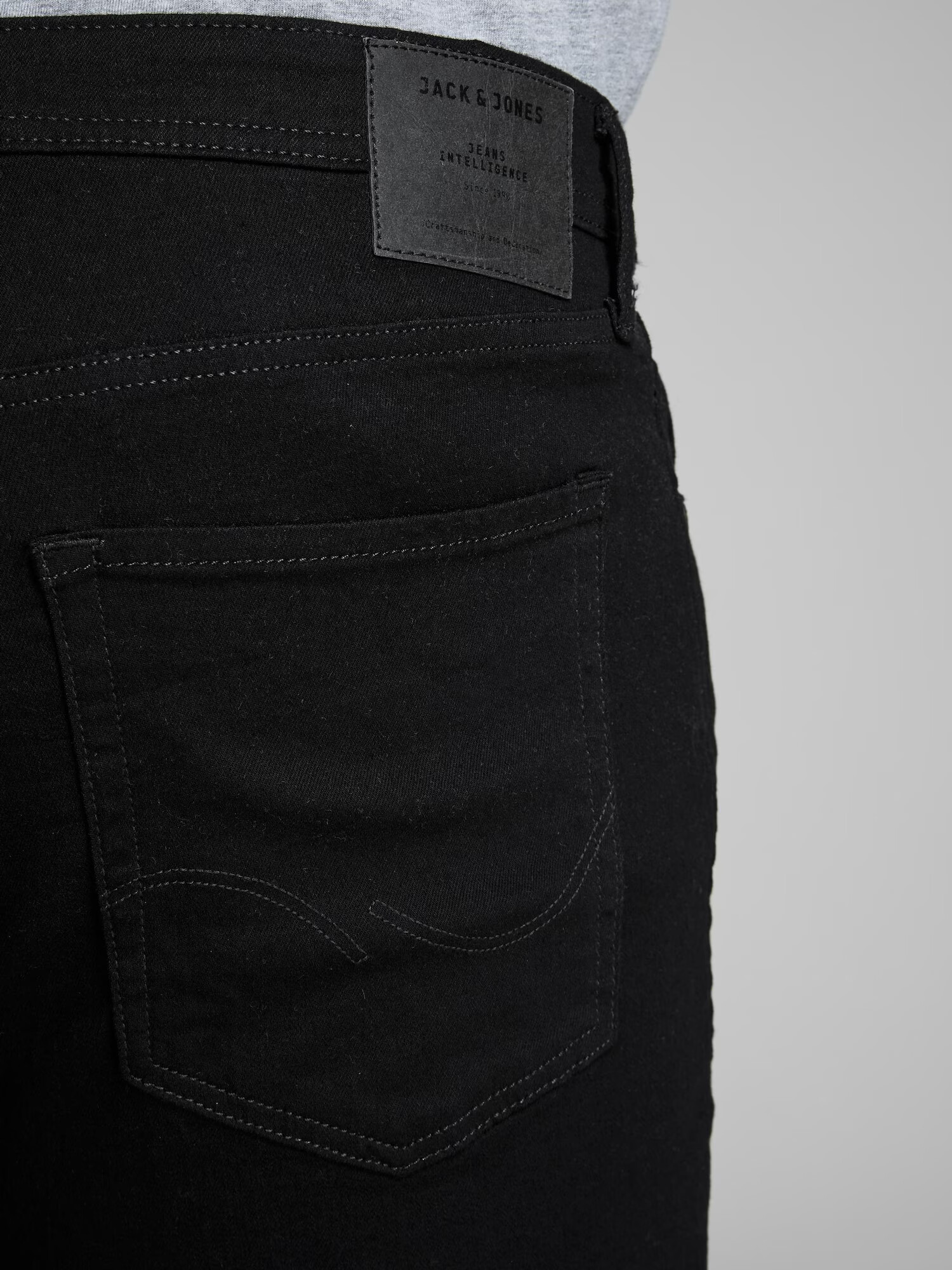 Jack & Jones Plus Jeans 'Tim' negru denim - Pled.ro