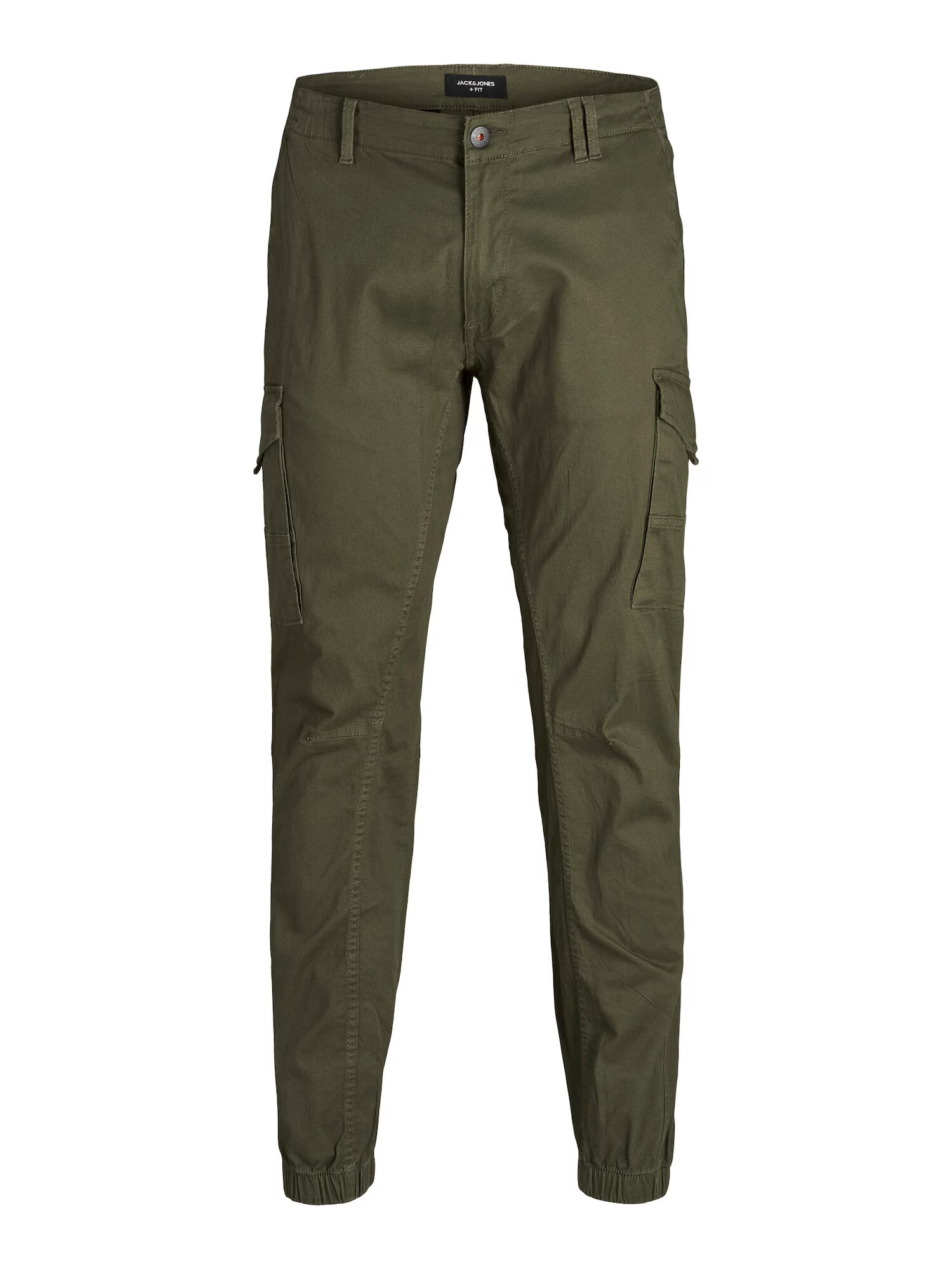 Jack & Jones Plus Pantaloni cu buzunare 'Paul' verde închis - Pled.ro