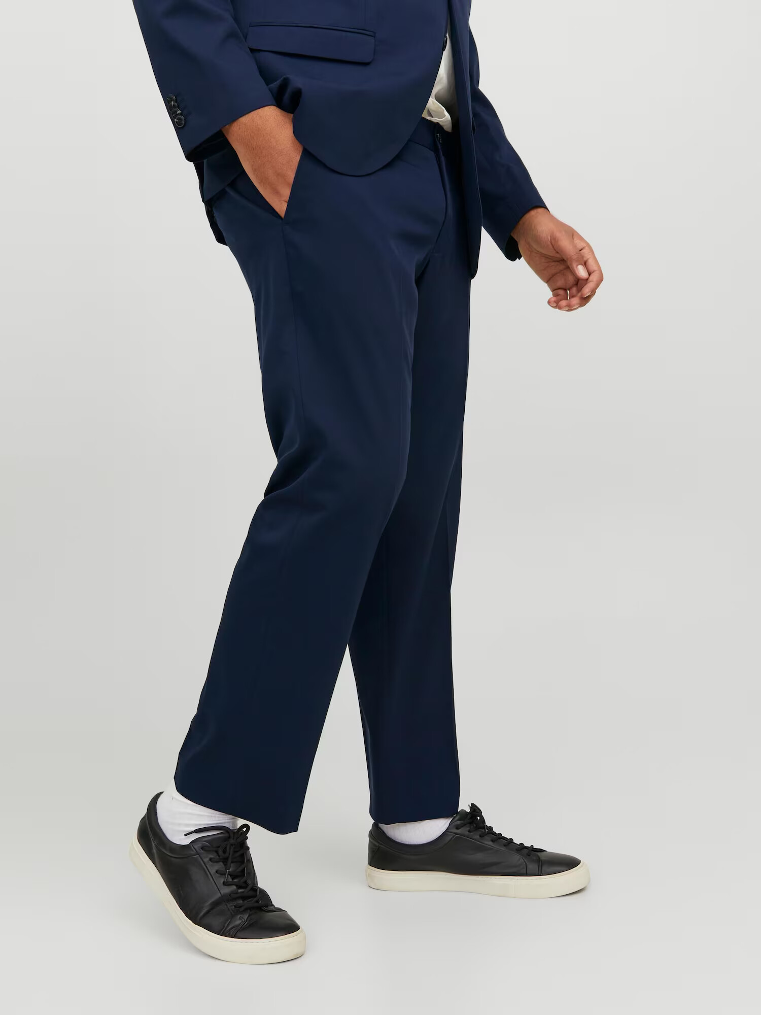 Jack & Jones Plus Pantaloni cu dungă 'Franco' bleumarin - Pled.ro