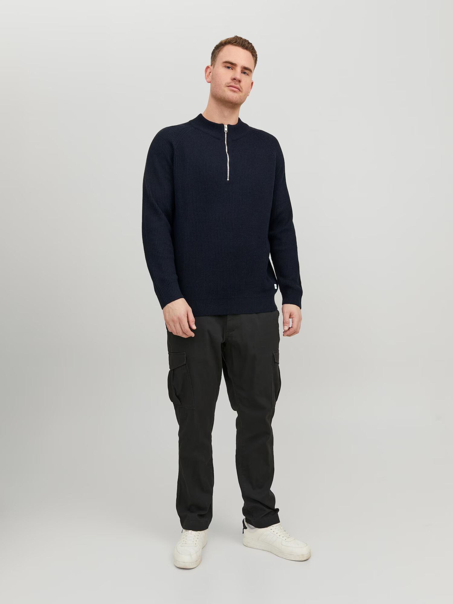 Jack & Jones Plus Pulover bleumarin - Pled.ro