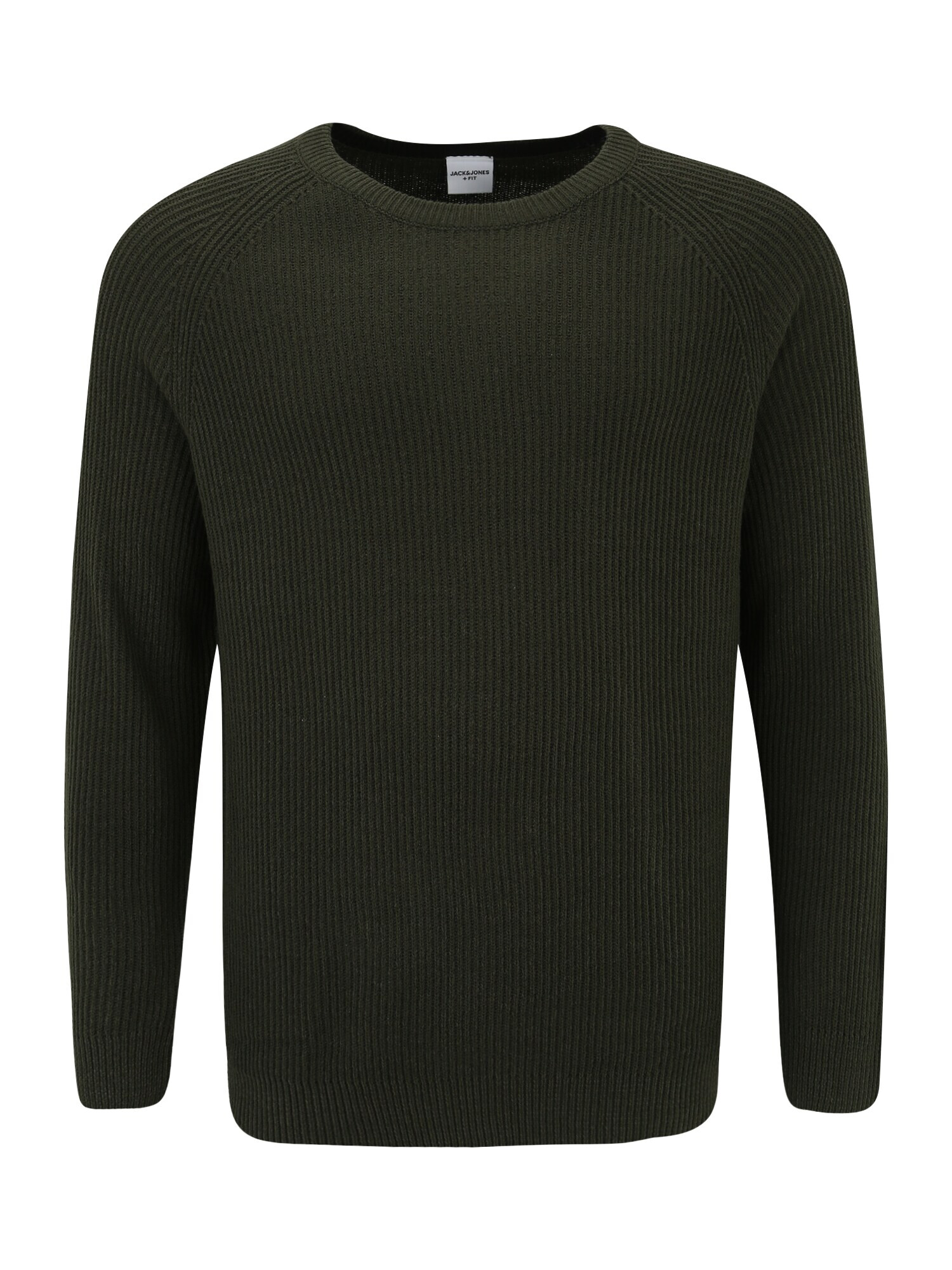 Jack & Jones Plus Pulover 'PANNEL' verde închis - Pled.ro