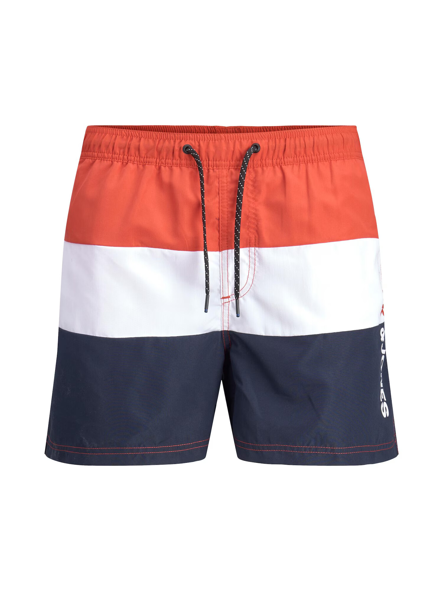 Jack & Jones Plus Șorturi de baie 'Crete' albastru marin / corai / alb - Pled.ro