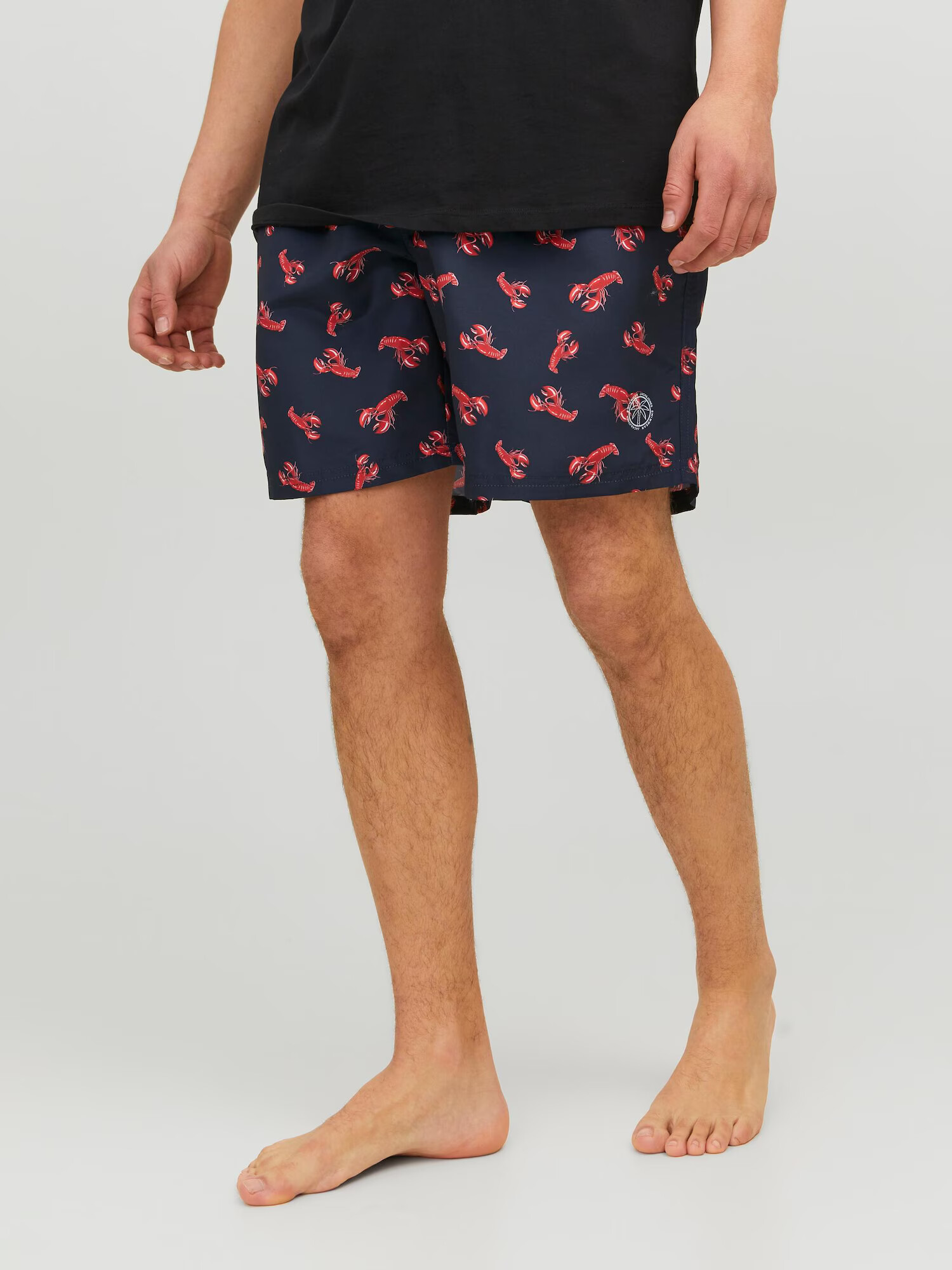 Jack & Jones Plus Șorturi de baie 'FIJI' bleumarin / roz / roz - Pled.ro