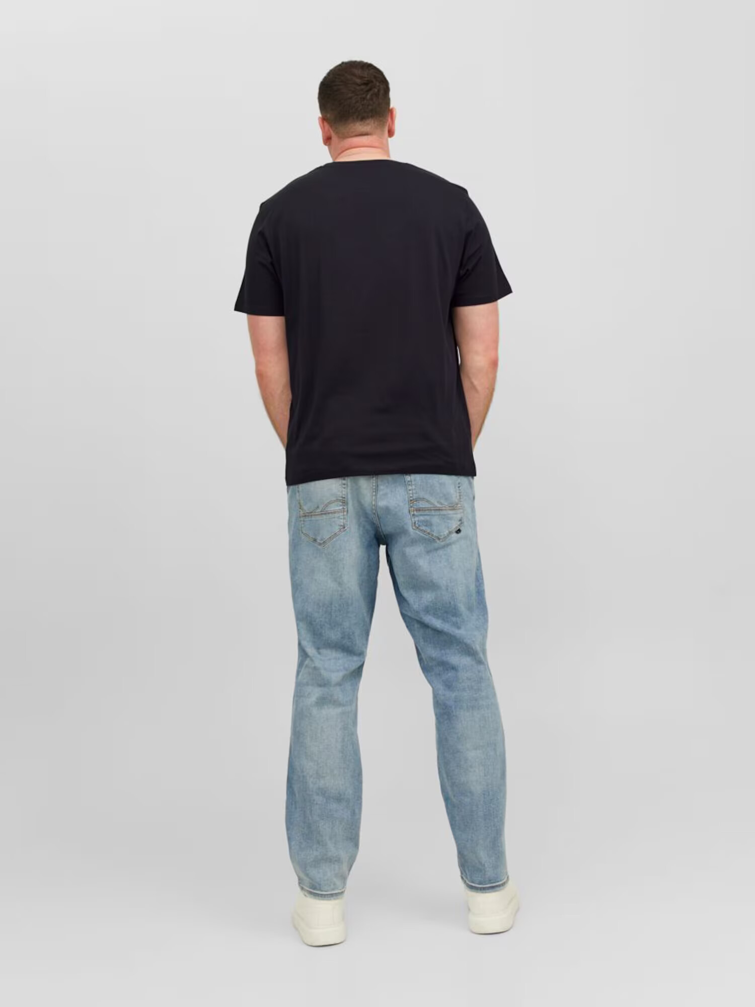 Jack & Jones Plus Tricou albastru / galben / alb - Pled.ro