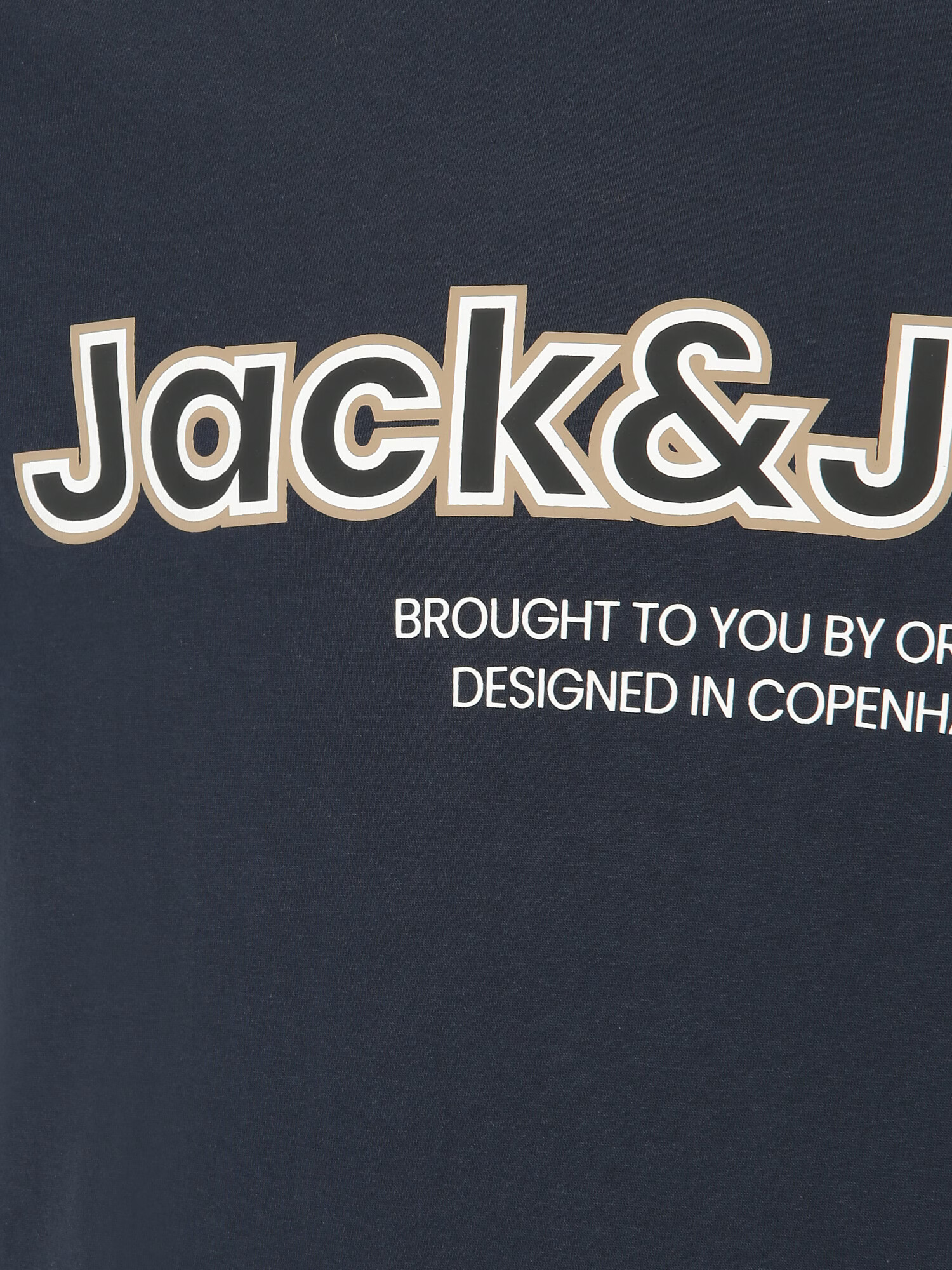 Jack & Jones Plus Tricou 'LAKEWOOD' albastru noapte / grej / alb - Pled.ro