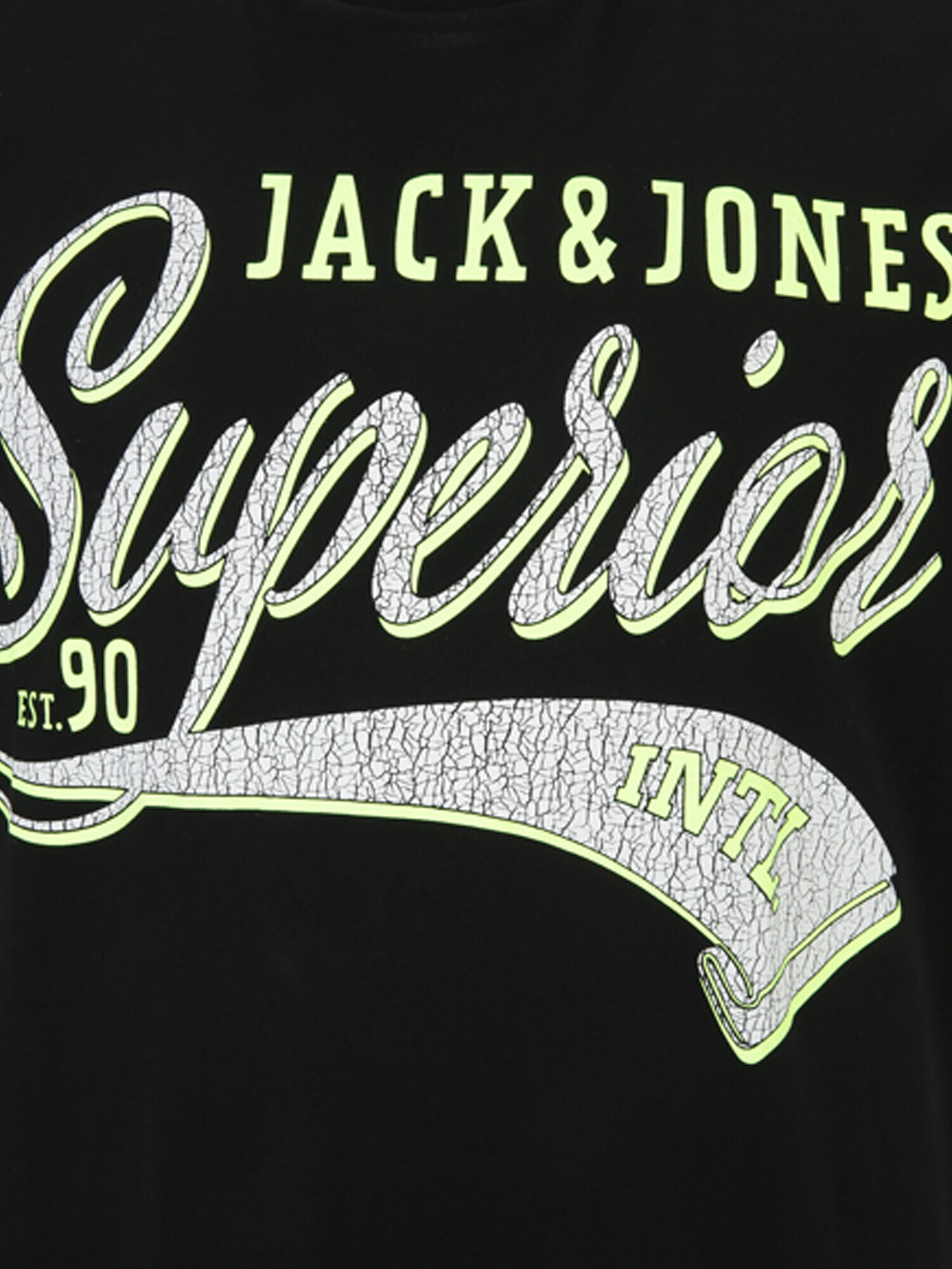 Jack & Jones Plus Tricou 'METT' galben lămâie / negru / alb - Pled.ro