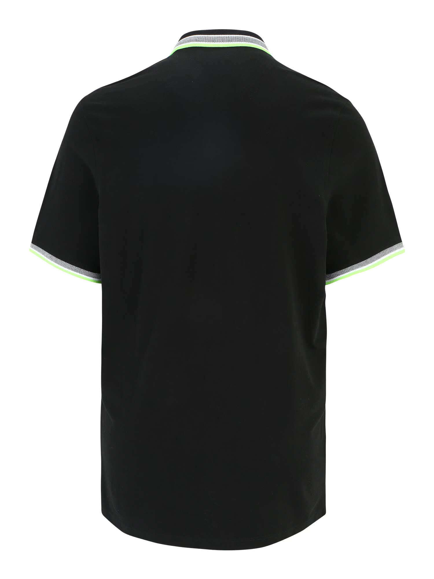 Jack & Jones Plus Tricou 'PAULOS' verde neon / negru / alb - Pled.ro