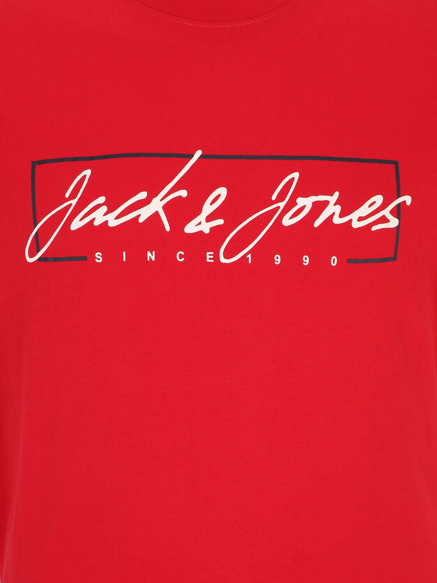 Jack & Jones Plus Tricou 'ZURI' roșu / alb - Pled.ro