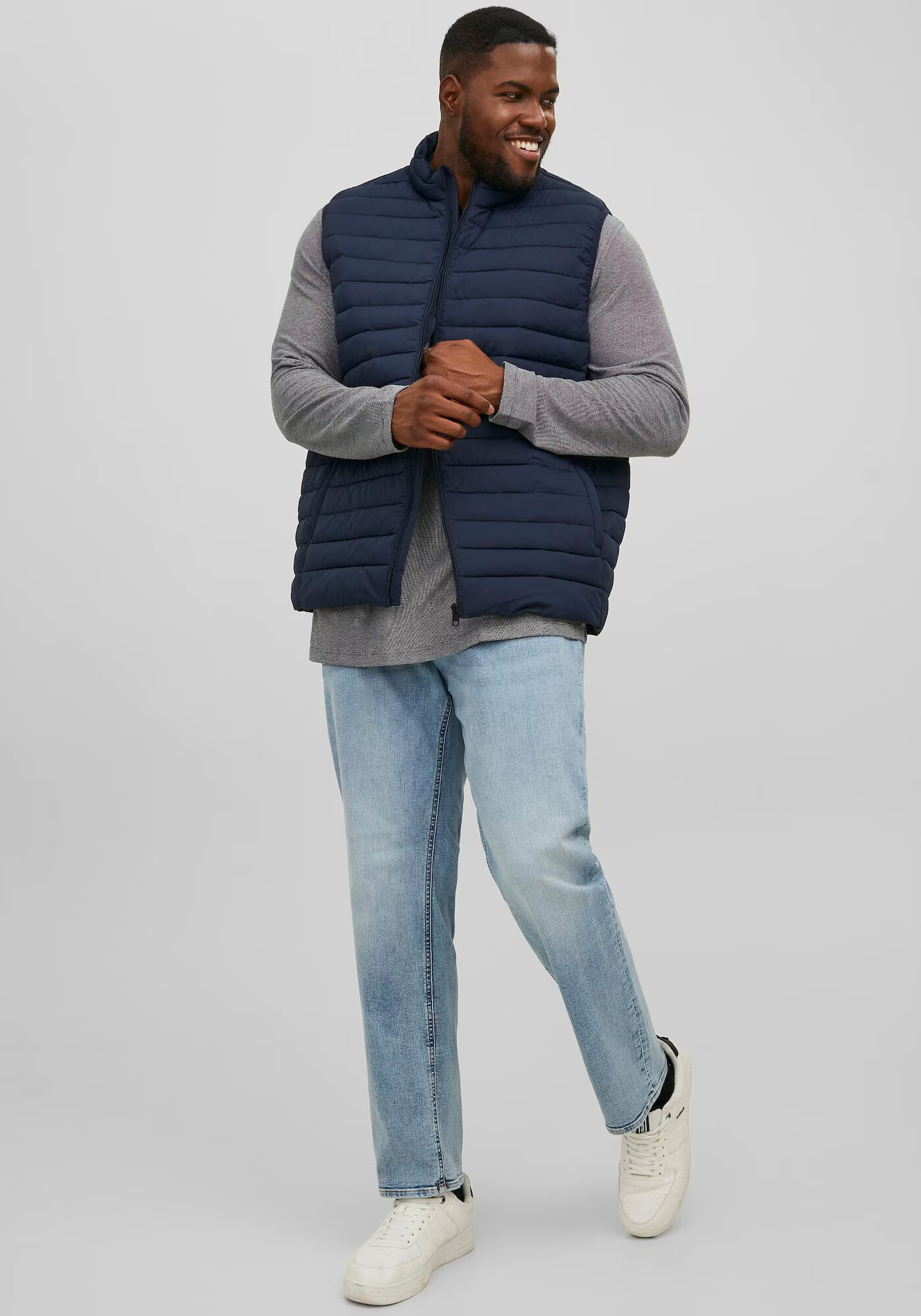 Jack & Jones Plus Vestă bleumarin - Pled.ro