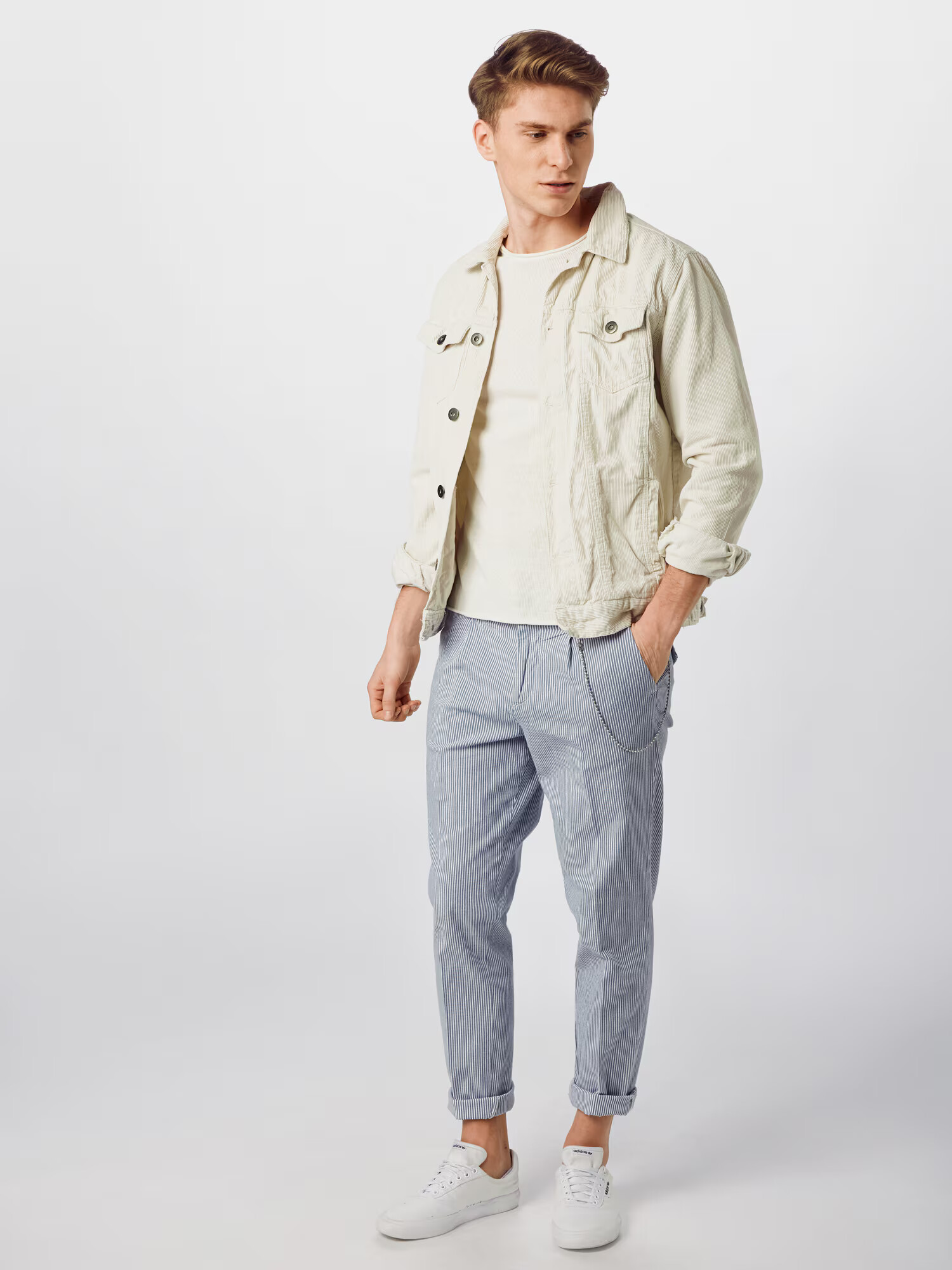 JACK & JONES Pulover alb - Pled.ro