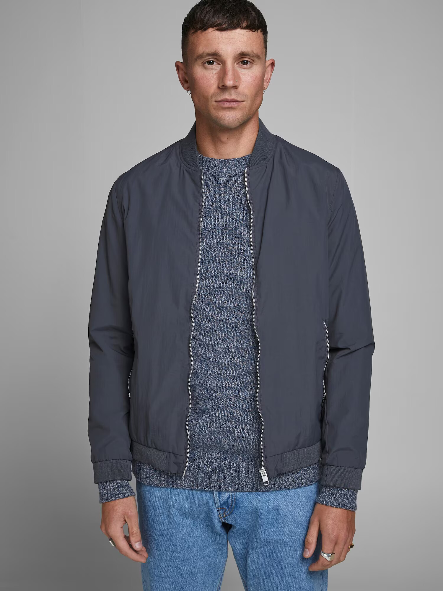 JACK & JONES Pulover albastru - Pled.ro