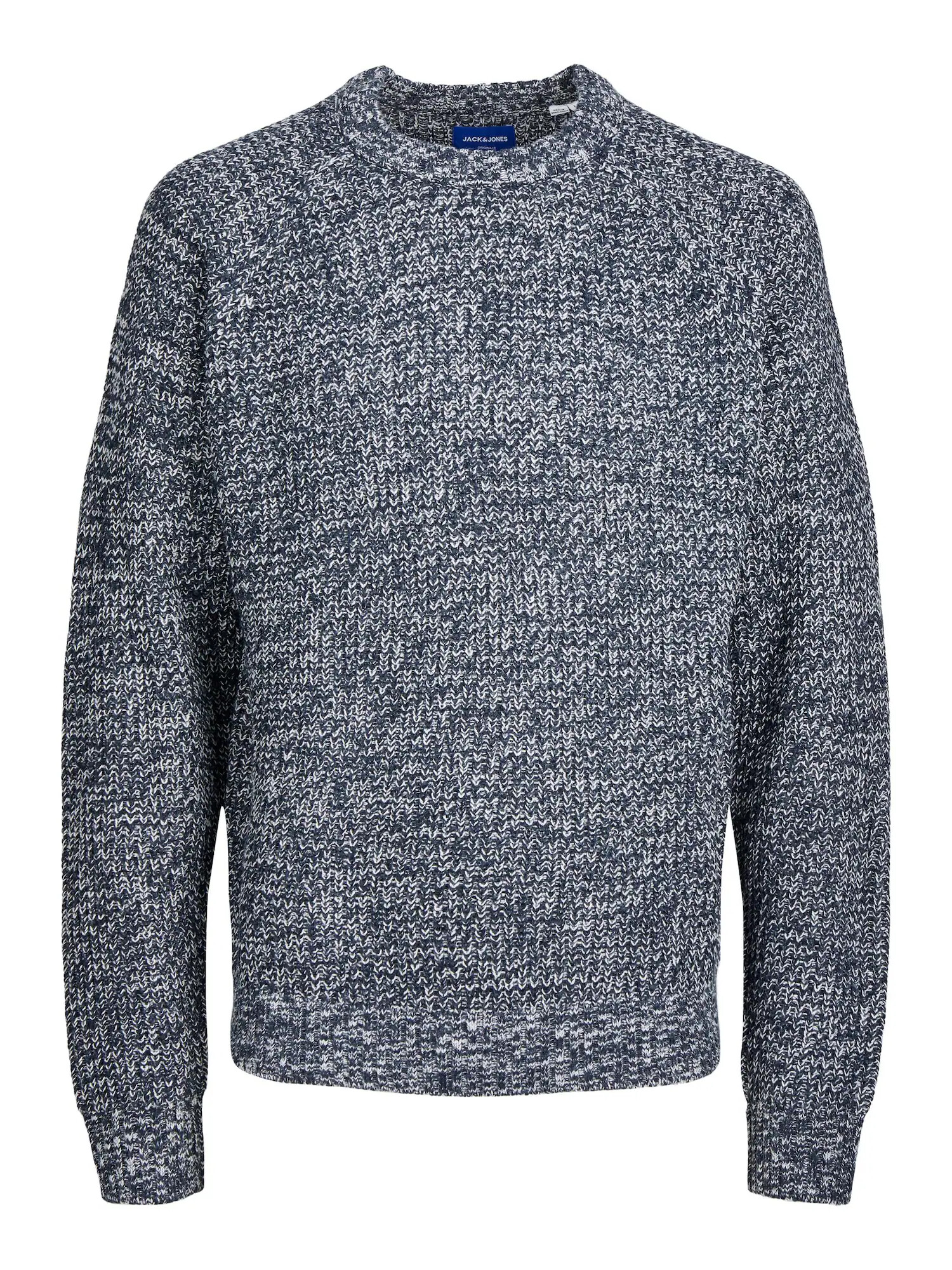 JACK & JONES Pulover albastru închis / alb - Pled.ro