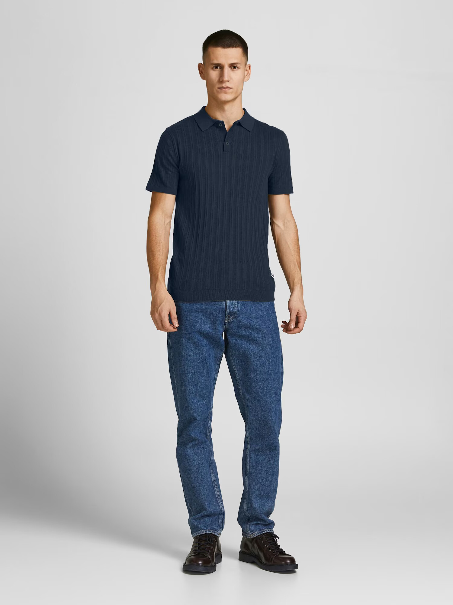 JACK & JONES Pulover albastru noapte - Pled.ro