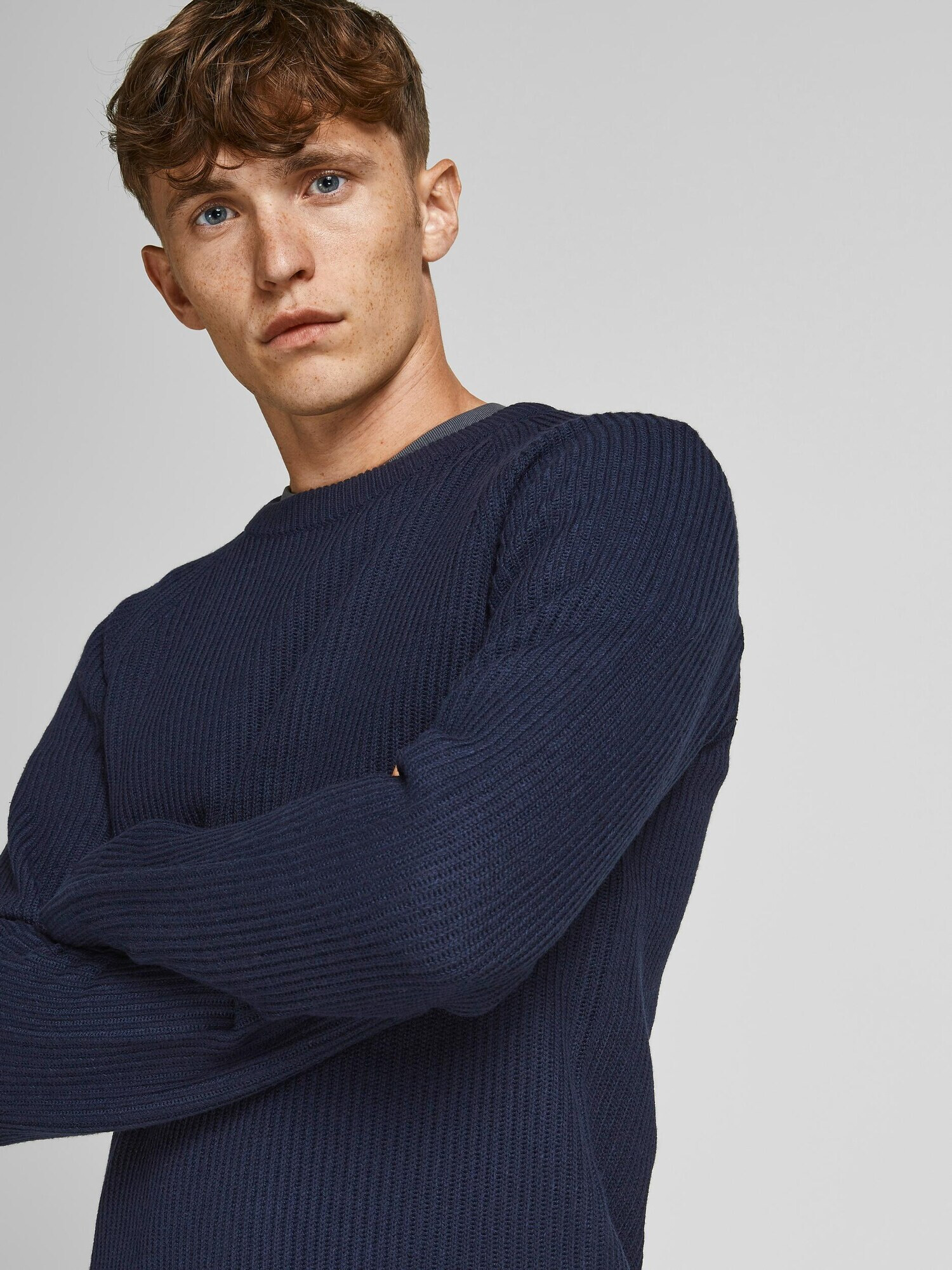 JACK & JONES Pulover 'Annel' bleumarin - Pled.ro