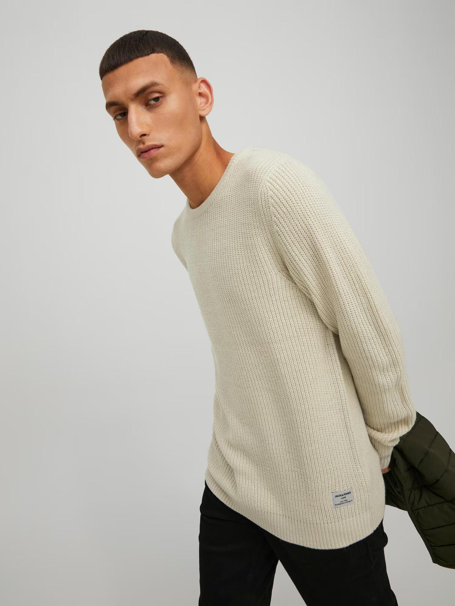 JACK & JONES Pulover bej - Pled.ro