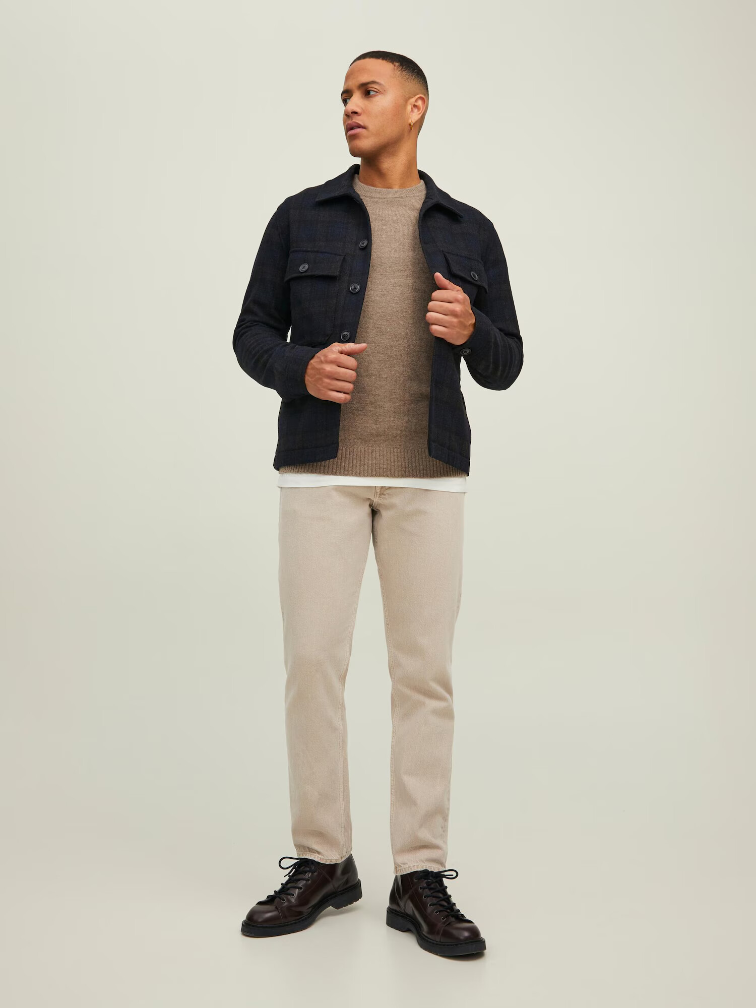 JACK & JONES Pulover bej - Pled.ro