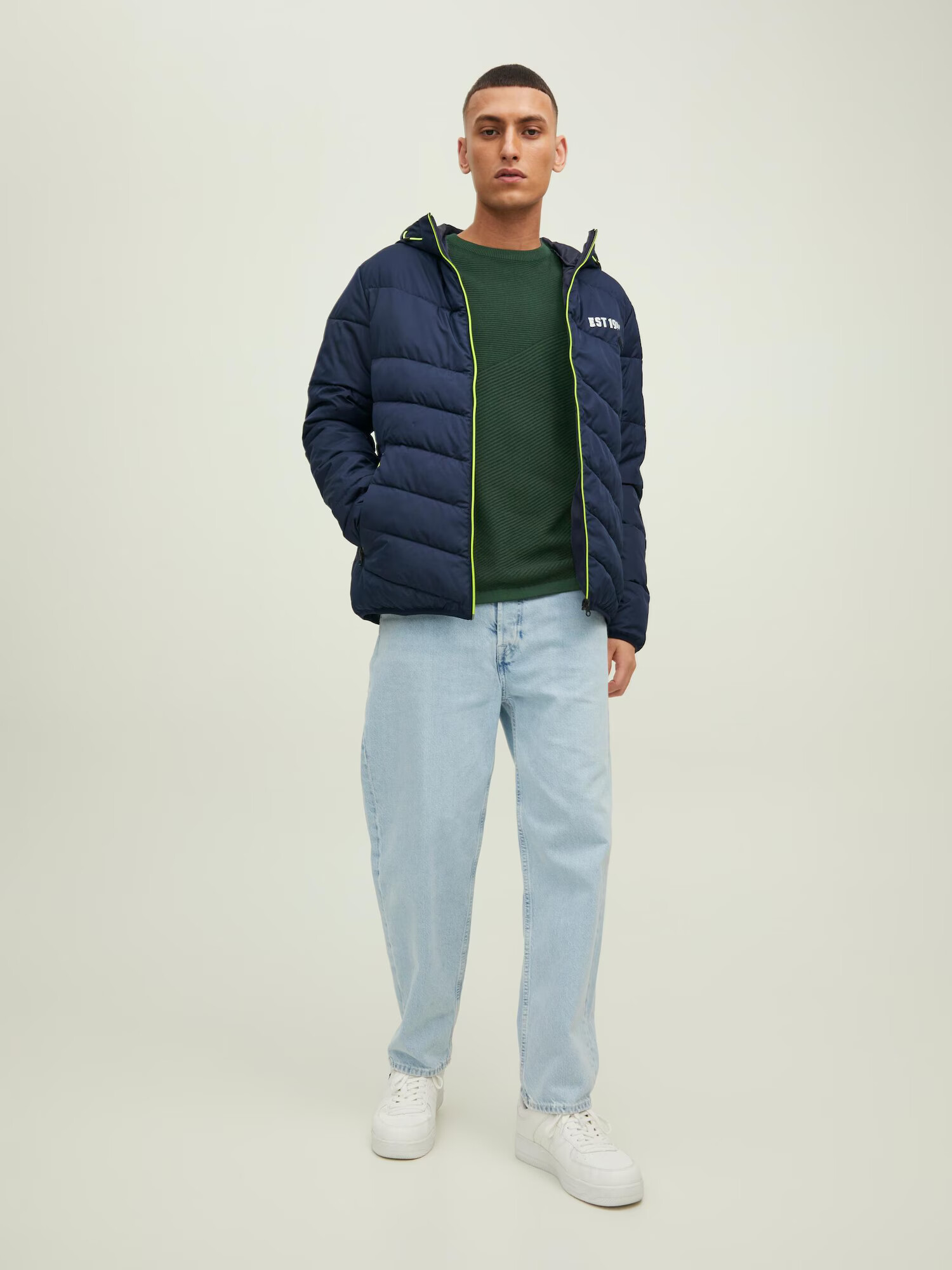 JACK & JONES Pulover 'Ben' verde iarbă - Pled.ro