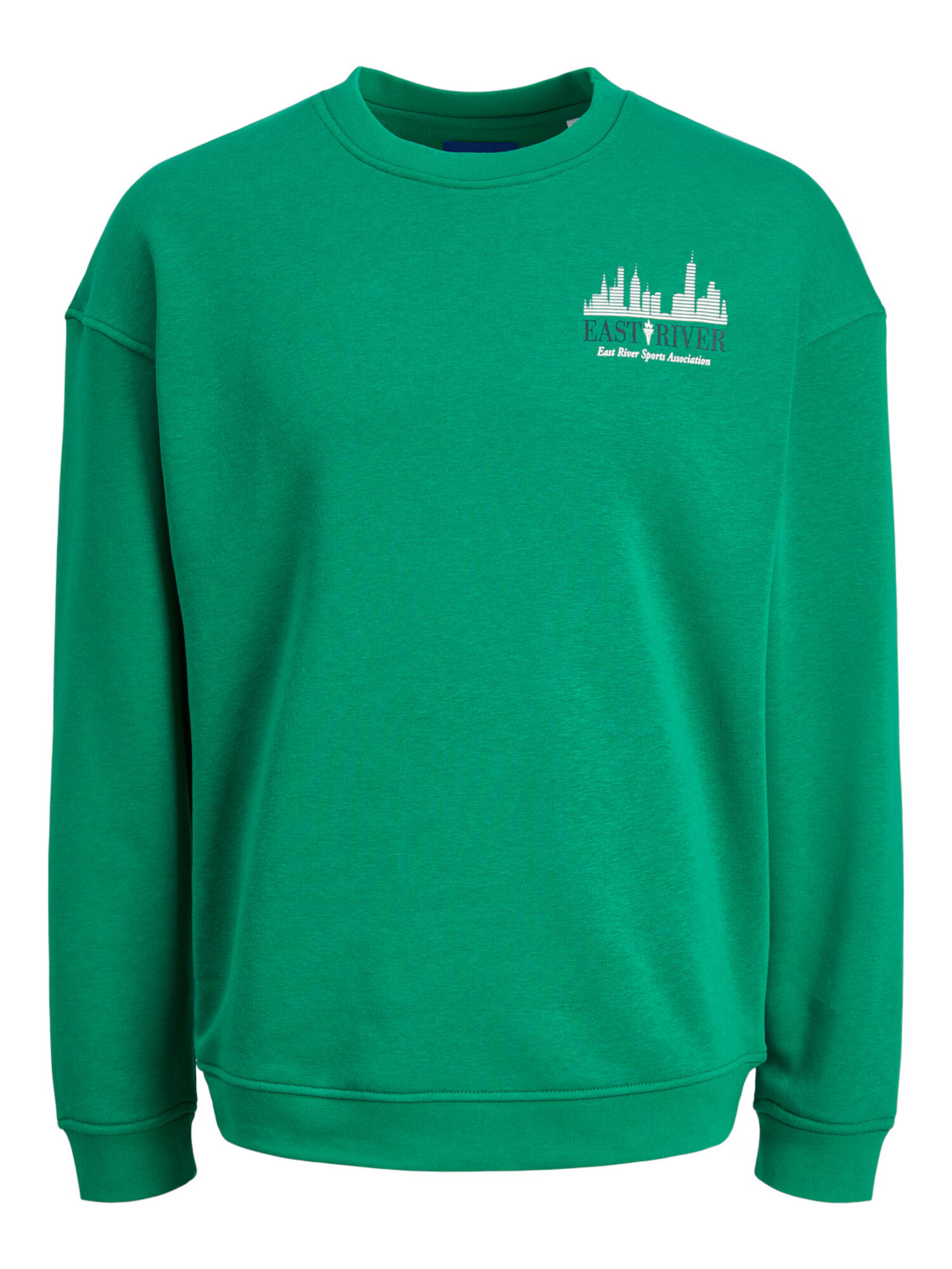 JACK & JONES Pulover 'Brink' bleumarin / verde / alb - Pled.ro