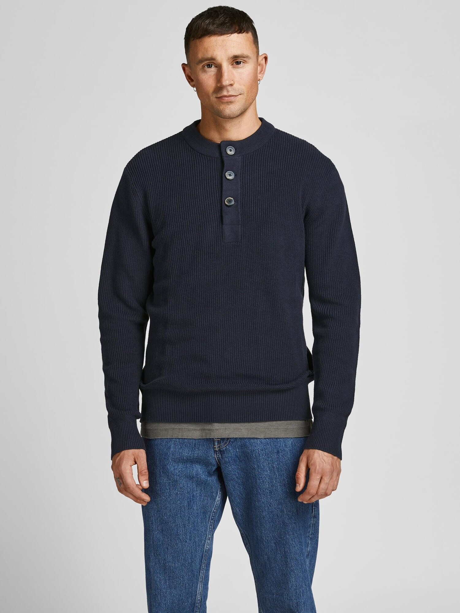 JACK & JONES Pulover 'Clark' bleumarin - Pled.ro