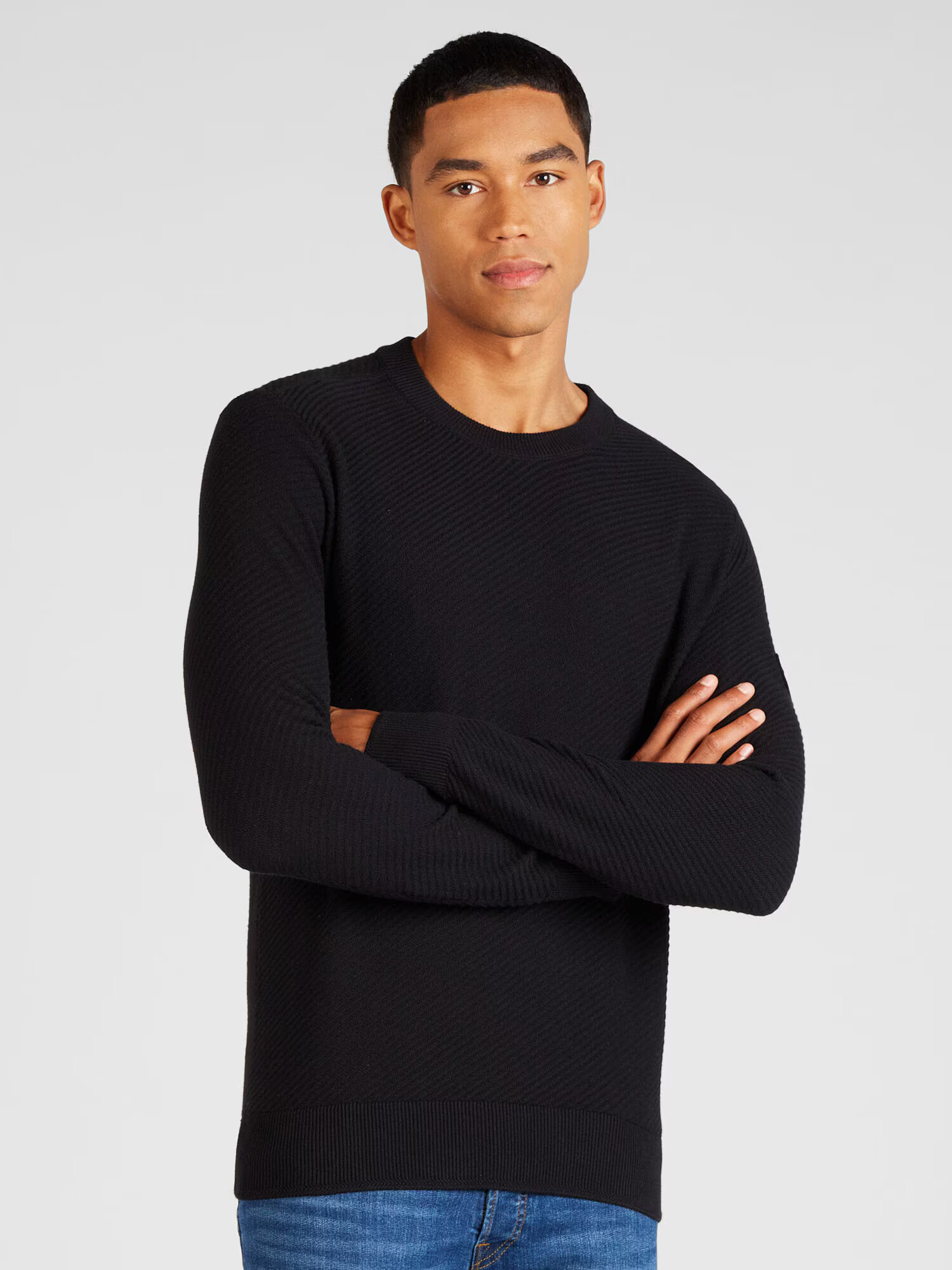 JACK & JONES Pulover 'CLASSIC' negru - Pled.ro