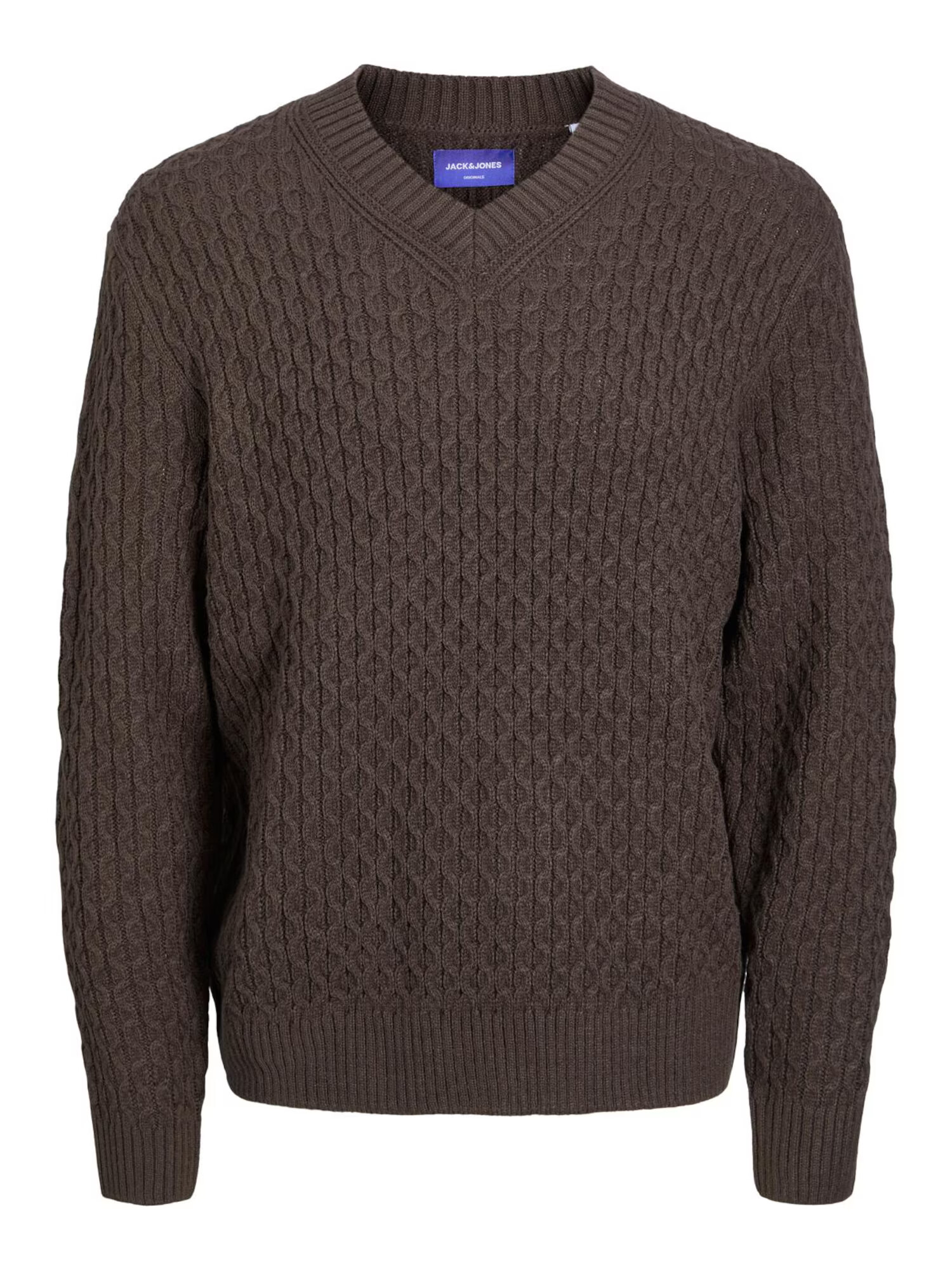 JACK & JONES Pulover 'Cosy' maro mokka - Pled.ro