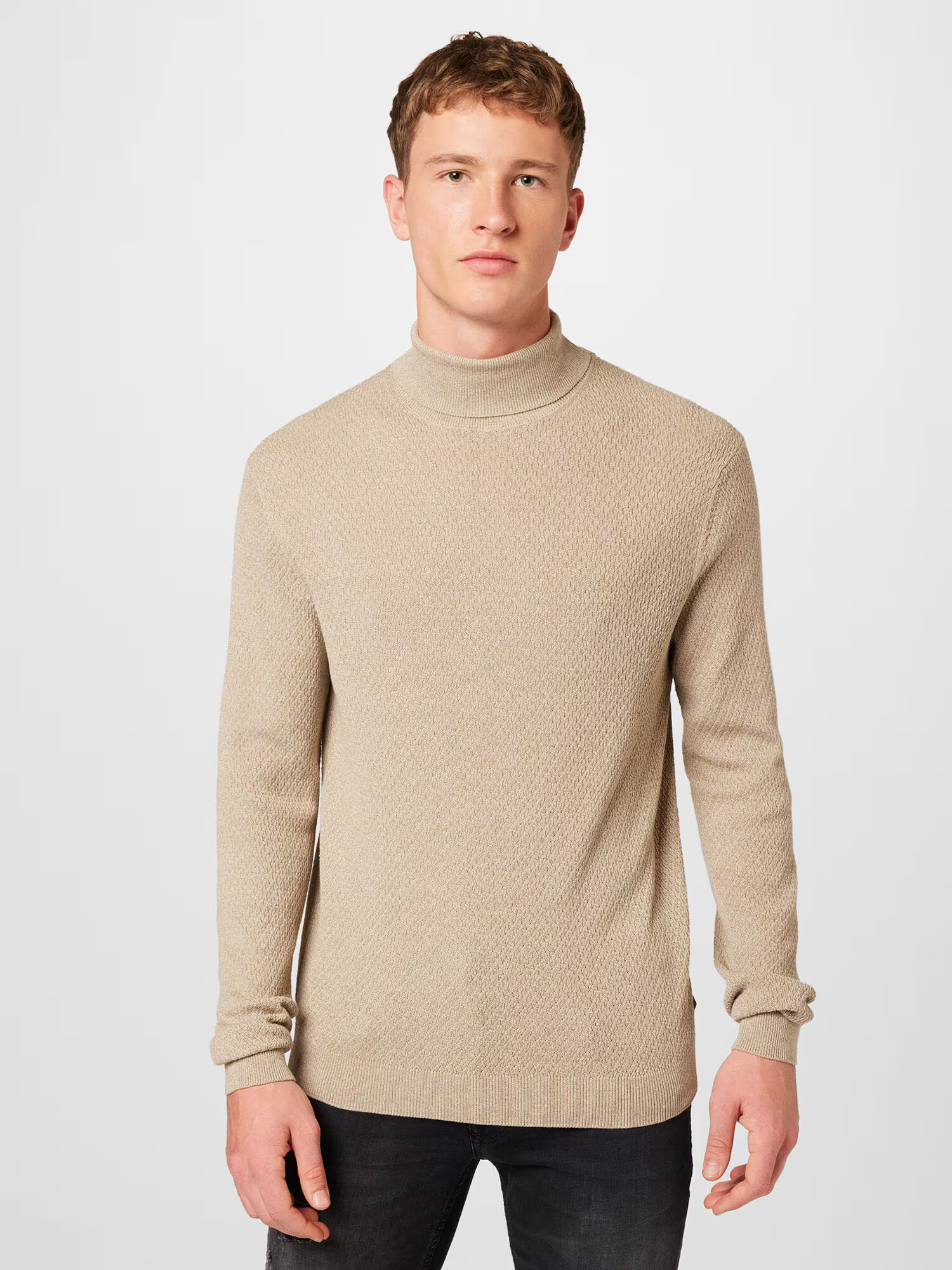 JACK & JONES Pulover 'DALLAS' bej - Pled.ro